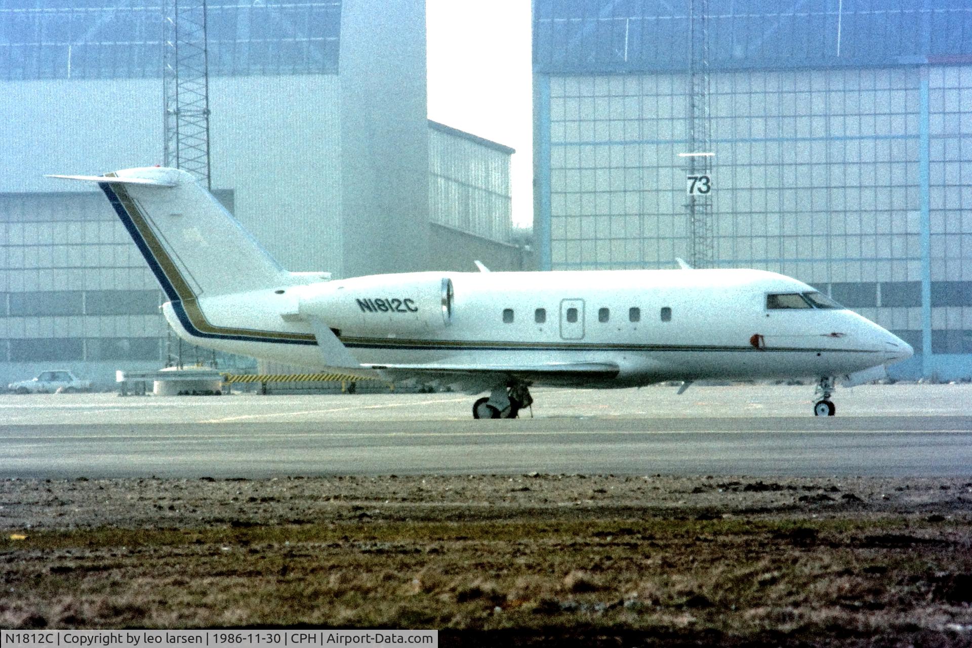 N1812C, 1987 Canadair CL-601-2B16-3A C/N 5010, Copenhagen 1987