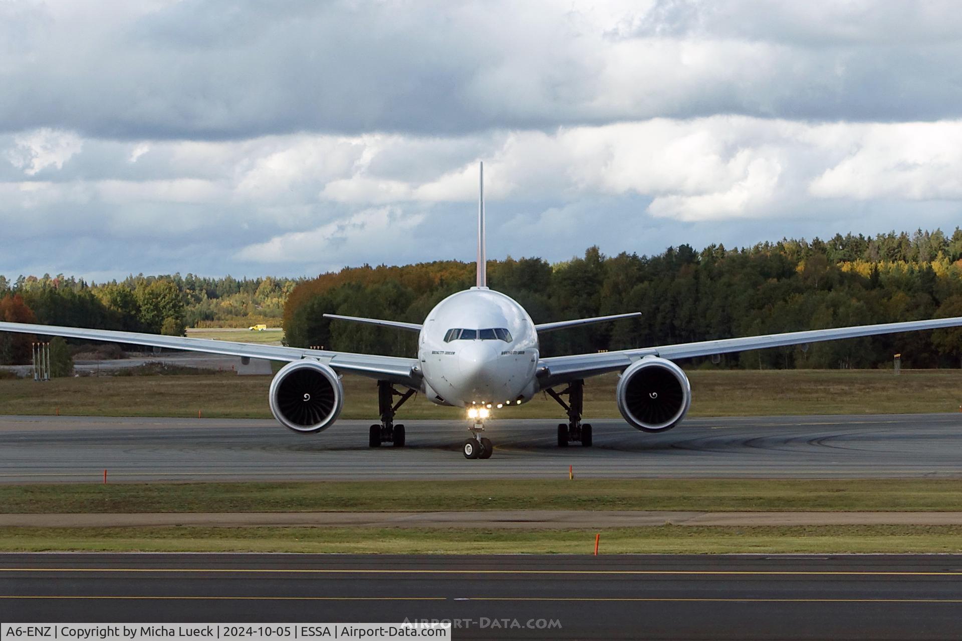 A6-ENZ, 2015 Boeing 777-31H/ER C/N 42319, At Arlanda