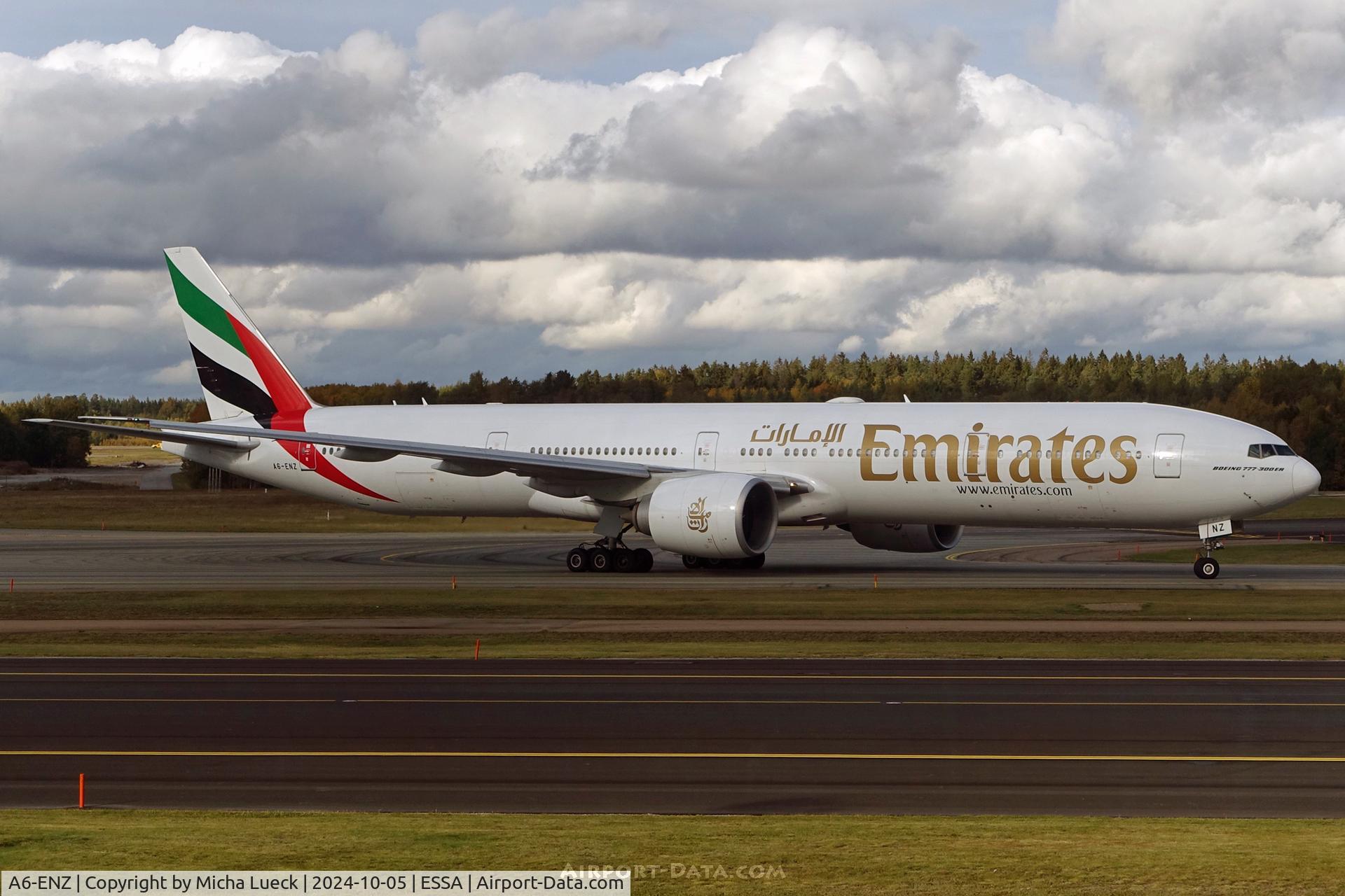 A6-ENZ, 2015 Boeing 777-31H/ER C/N 42319, At Arlanda