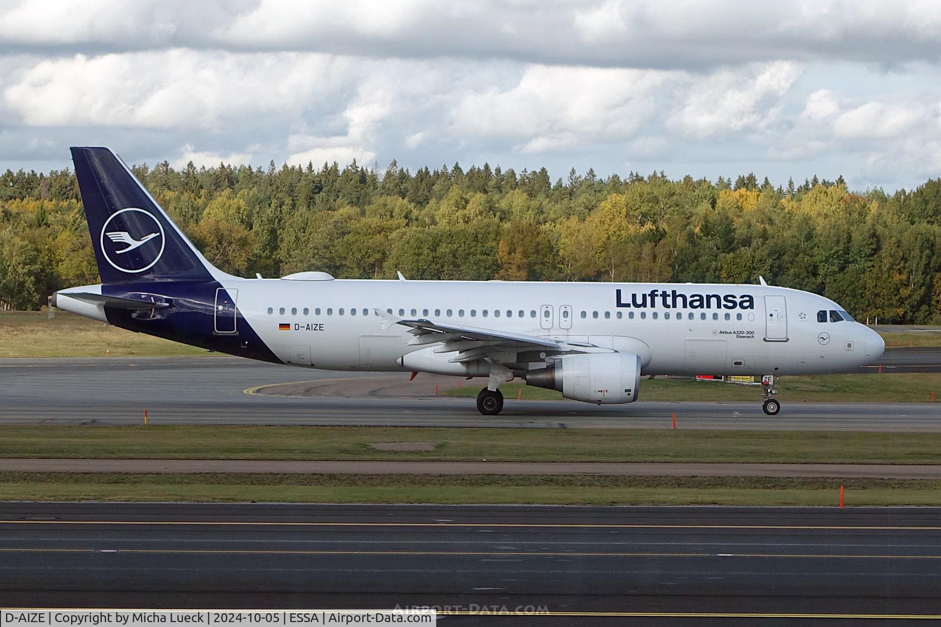 D-AIZE, 2010 Airbus A320-214 C/N 4261, At Arlanda