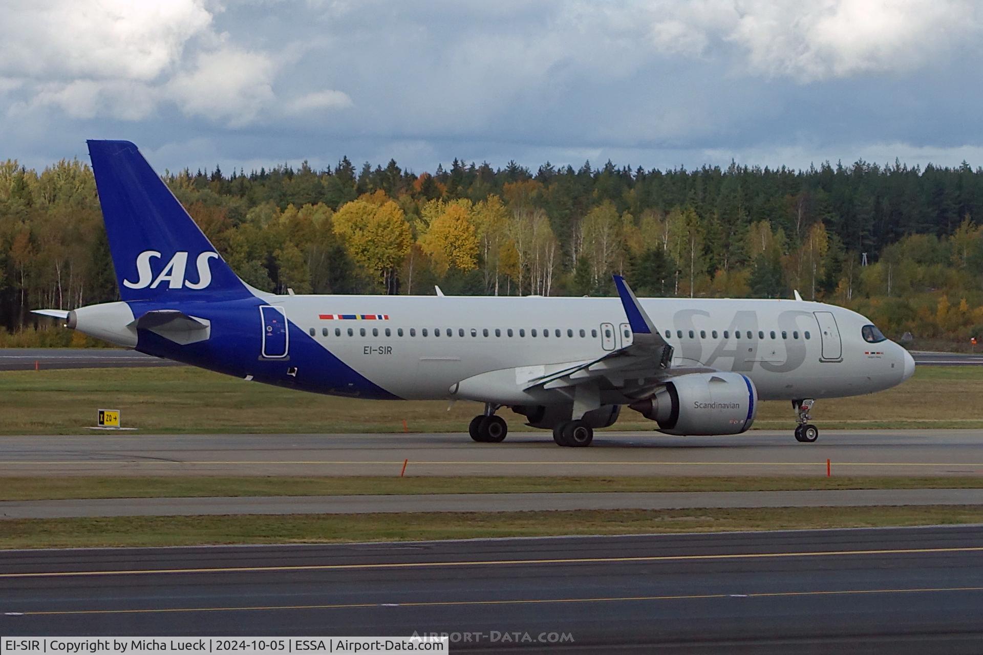 EI-SIR, 2022 Airbus A320-251N C/N 10990, At Arlanda