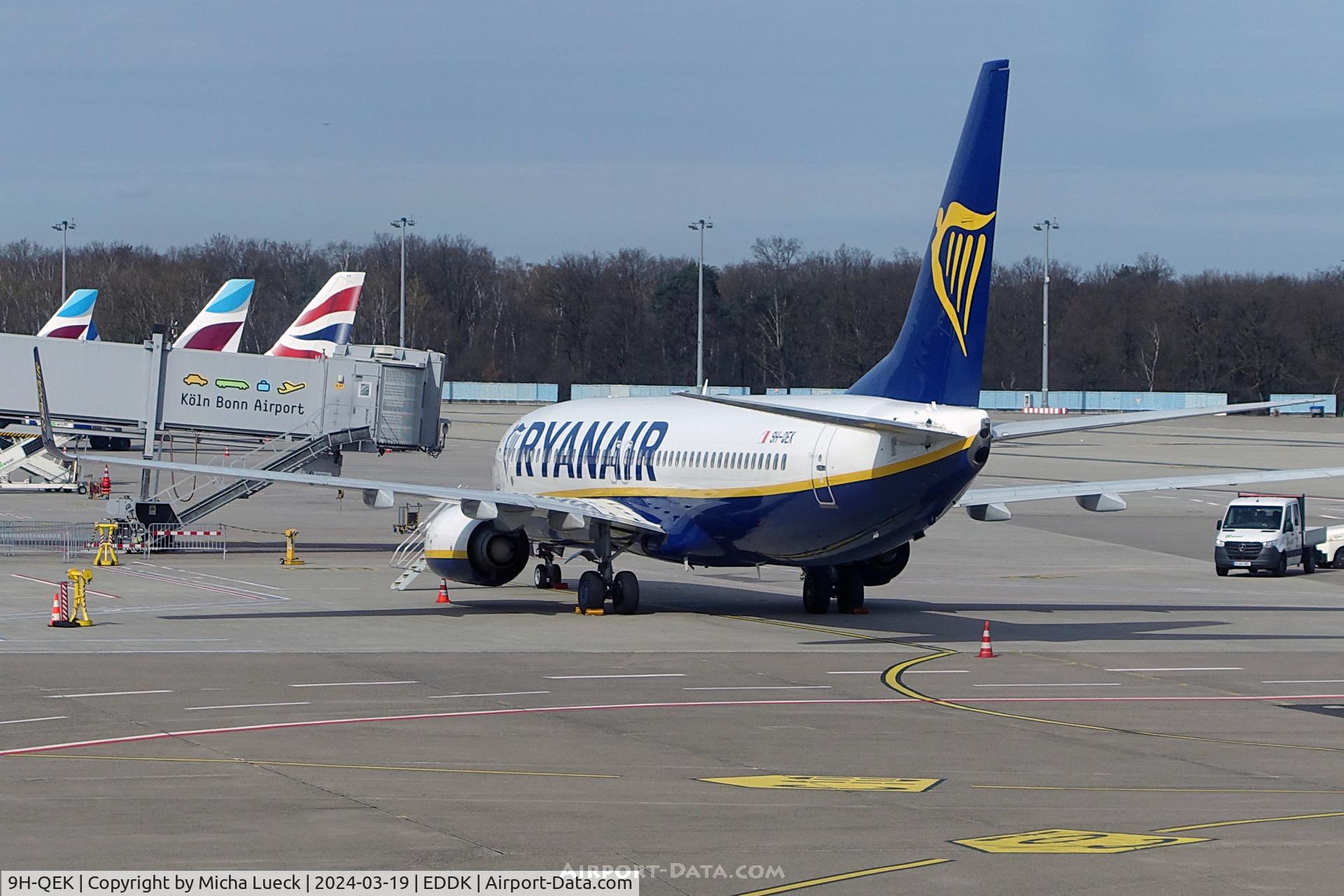 9H-QEK, 2018 Boeing 737-800 C/N 44830, At Cologne/Bonn