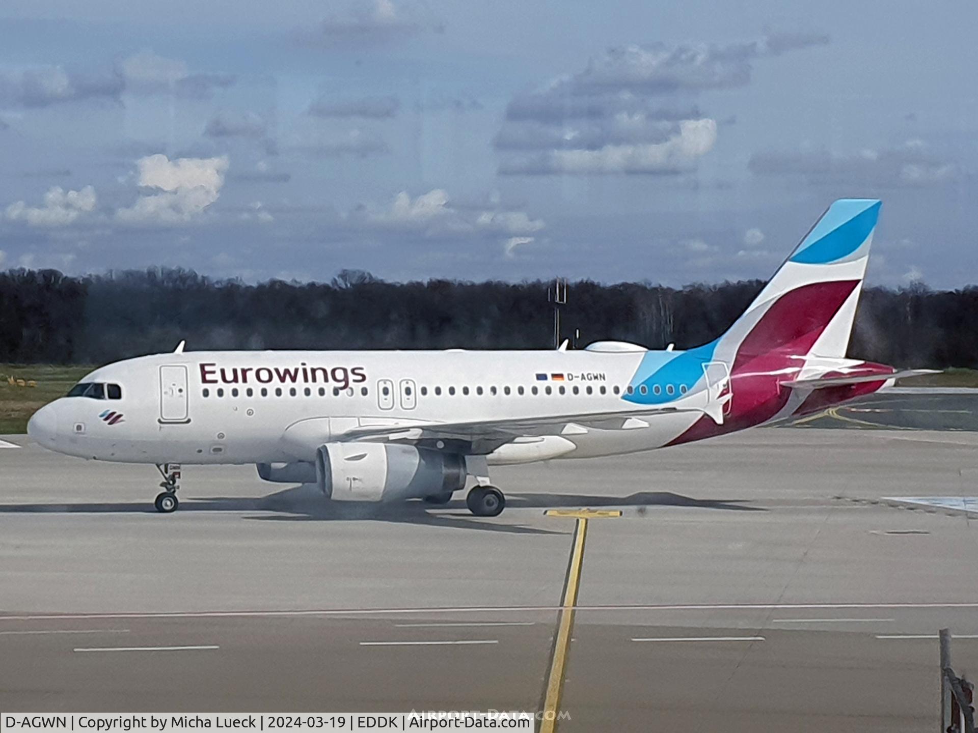 D-AGWN, 2009 Airbus A319-132 C/N 3841, At Cologne/Bonn