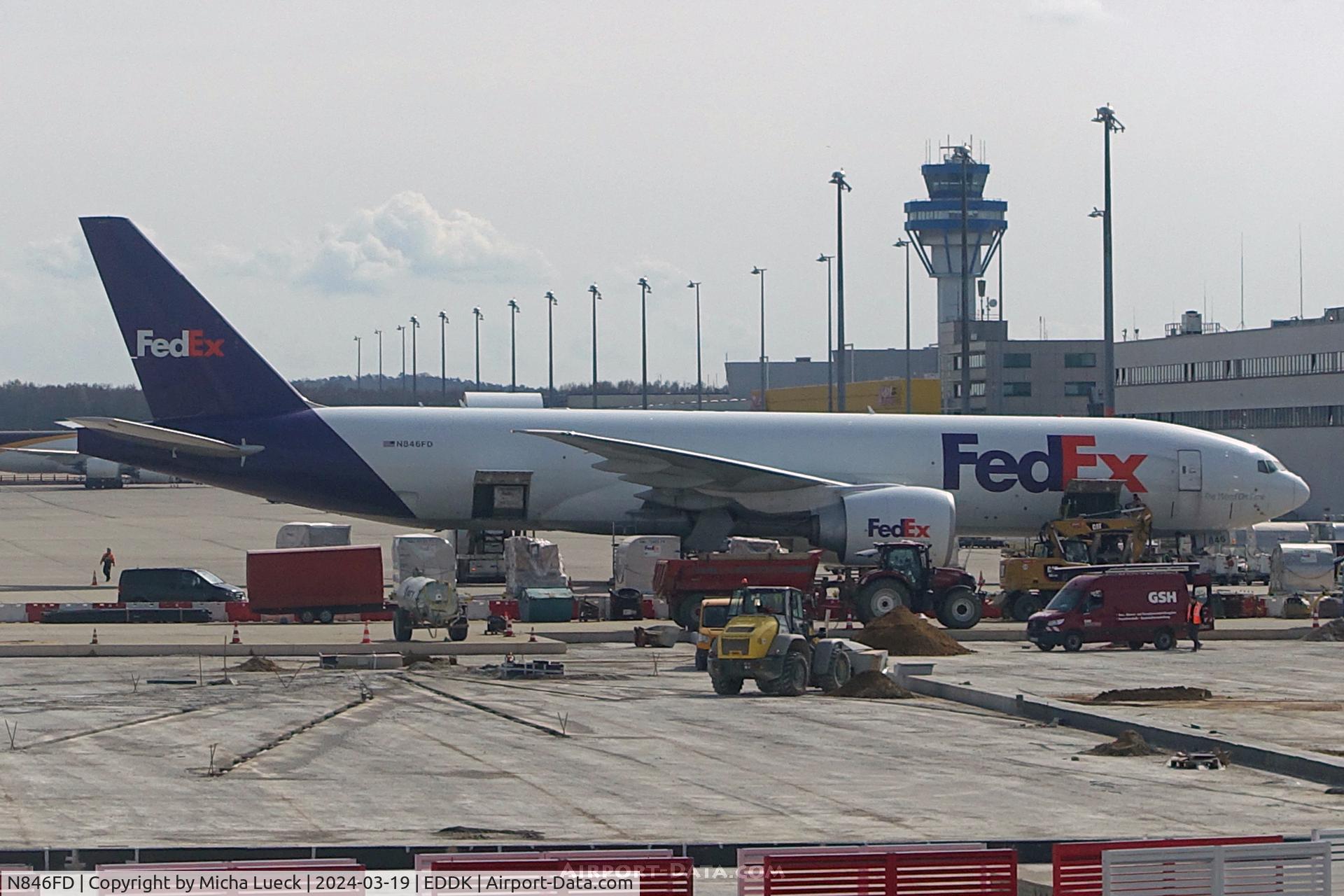 N846FD, 2020 Boeing 777-F C/N 66256, At Cologne/Bonn