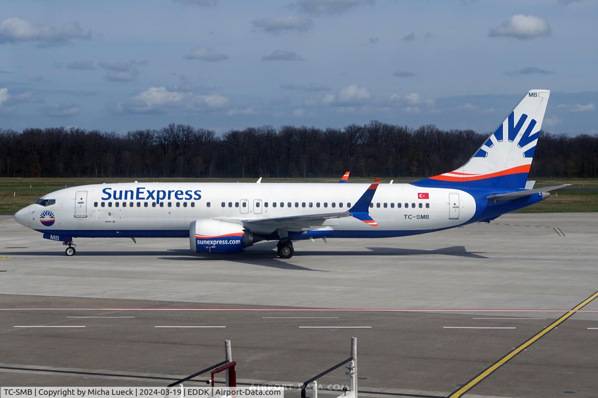 TC-SMB, 2021 Boeing 737-8MAX C/N 63604, At Cologne/Bonn