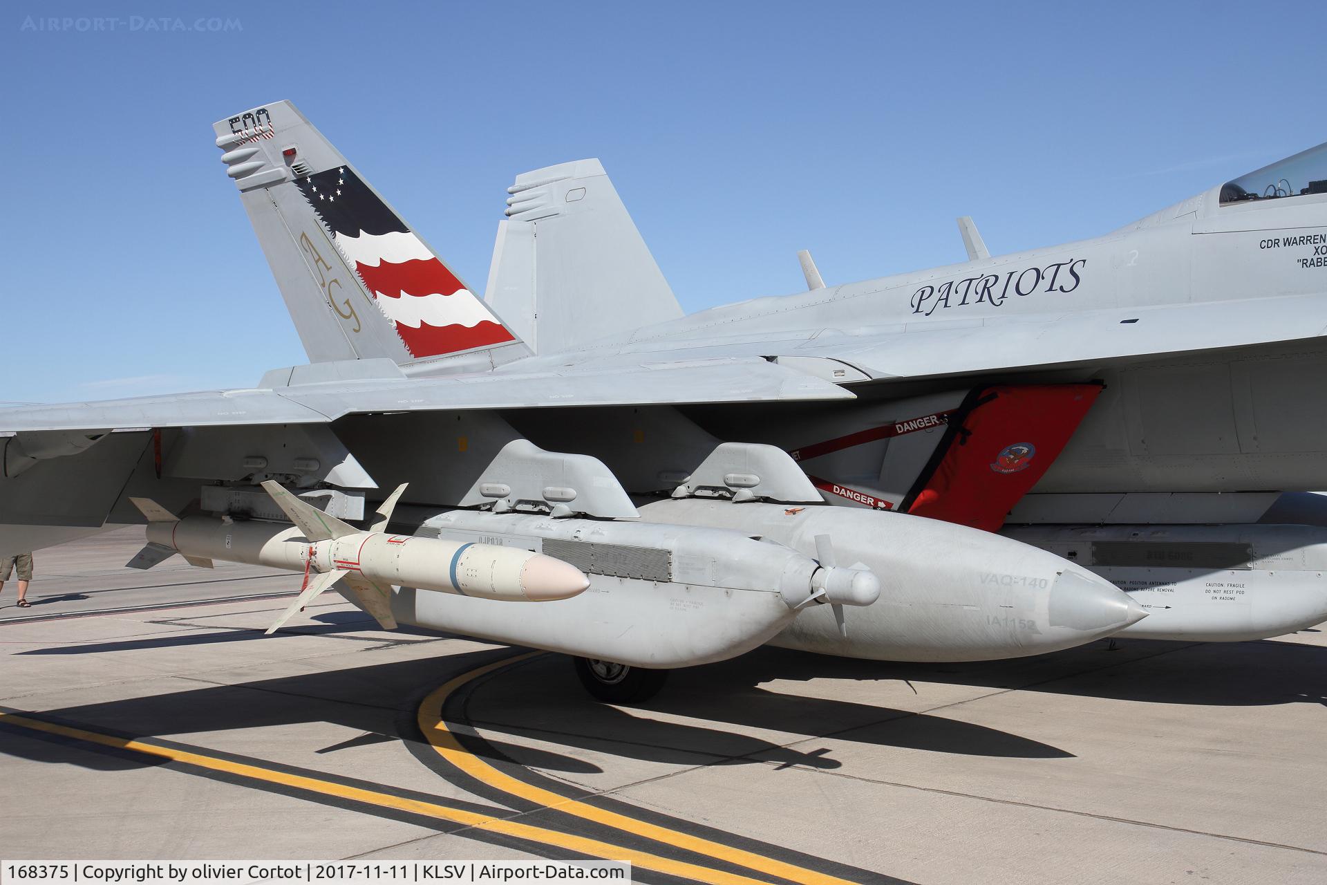 168375, Boeing EA-18G Growler C/N G-61, Jammers and Harm missile