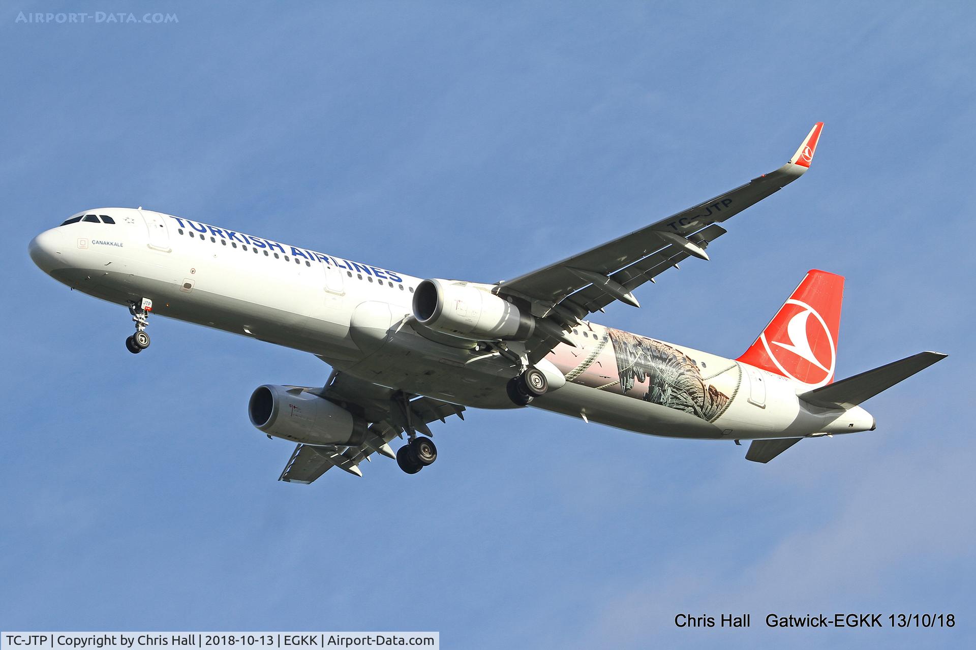 TC-JTP, 2017 Airbus A321-231 C/N 7516, Gatwick