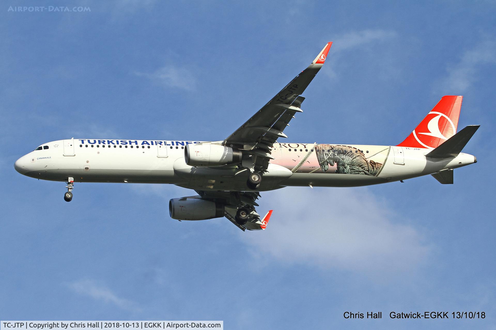 TC-JTP, 2017 Airbus A321-231 C/N 7516, Gatwick