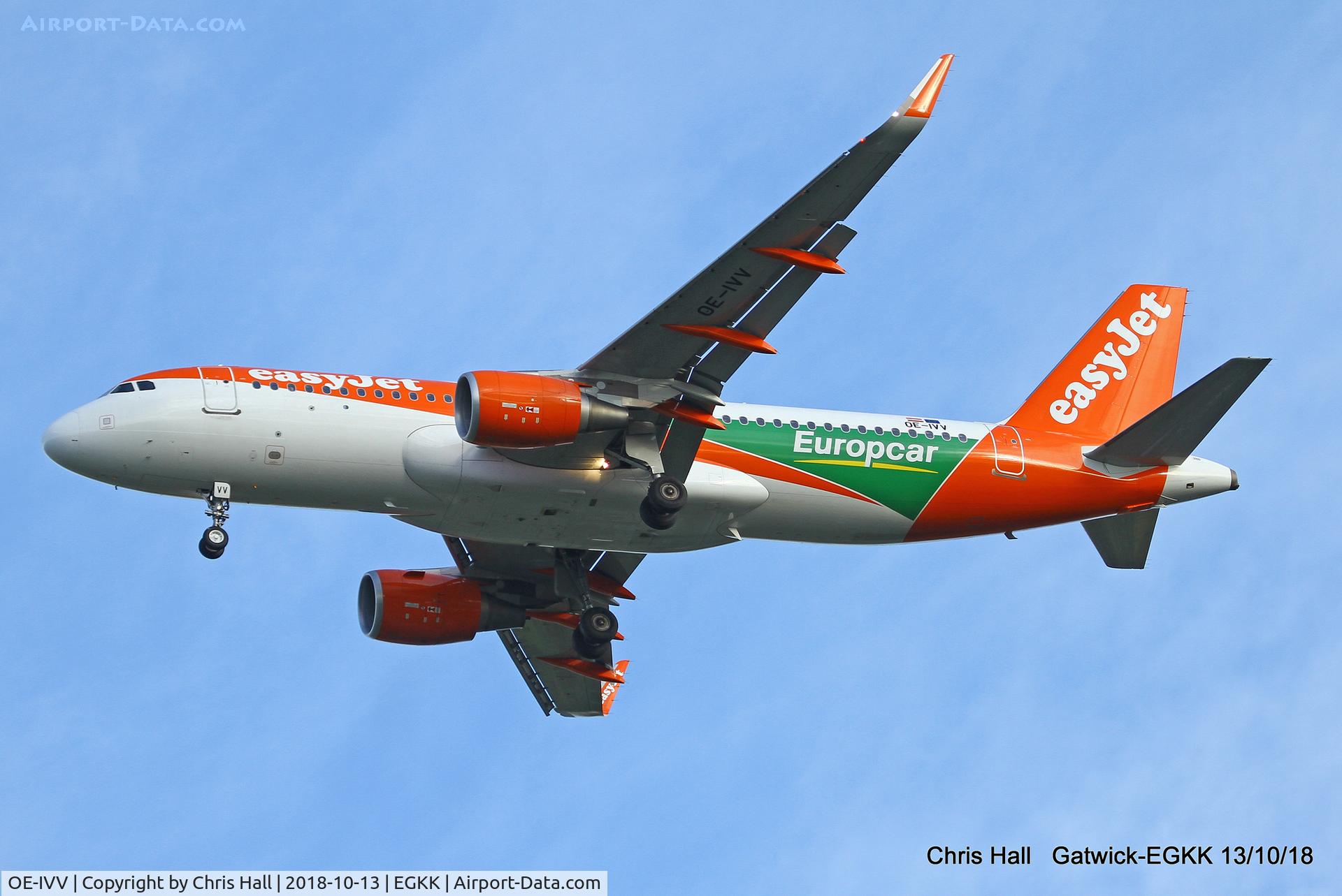 OE-IVV, 2015 Airbus A320-214 C/N 6981, Gatwick