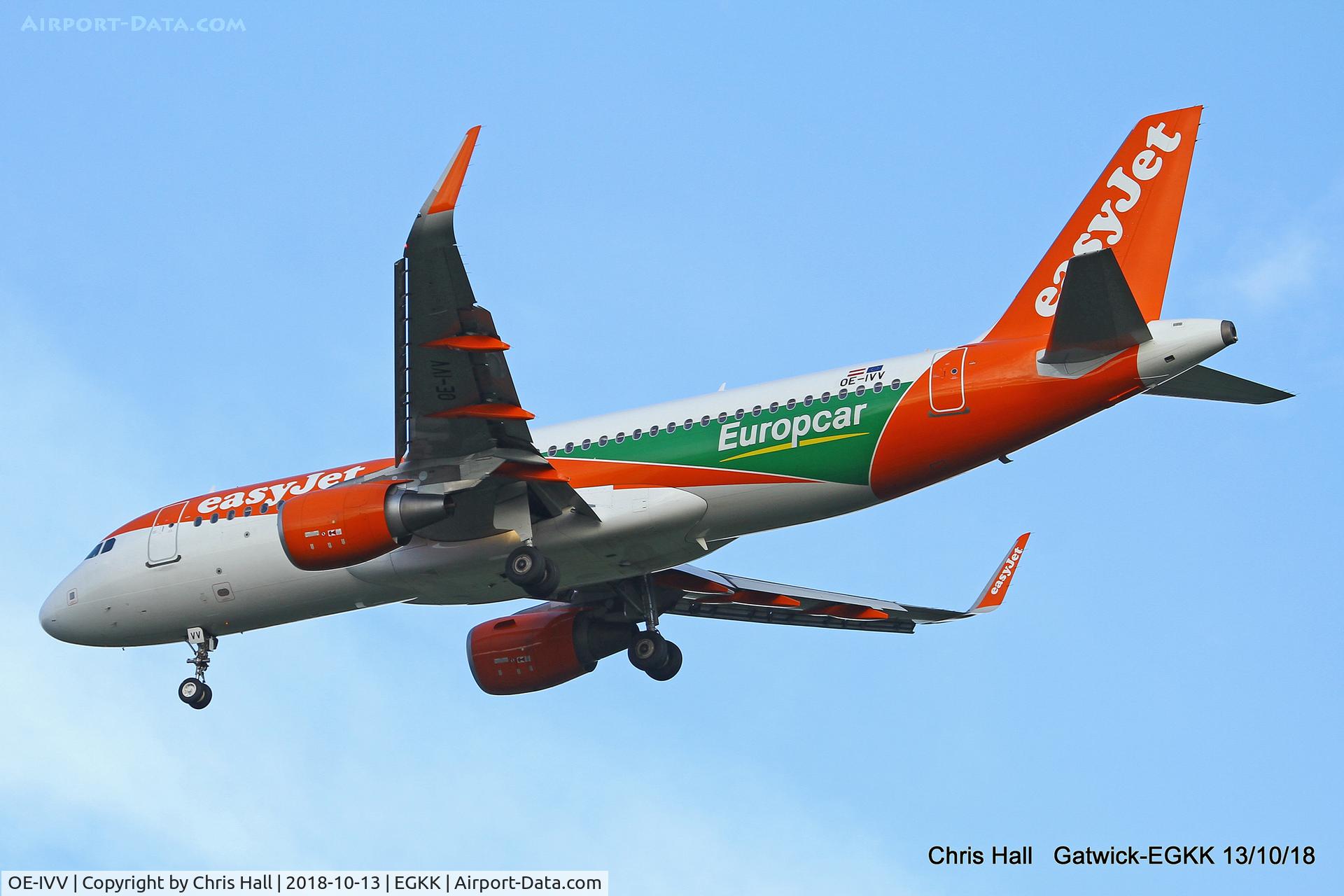 OE-IVV, 2015 Airbus A320-214 C/N 6981, Gatwick