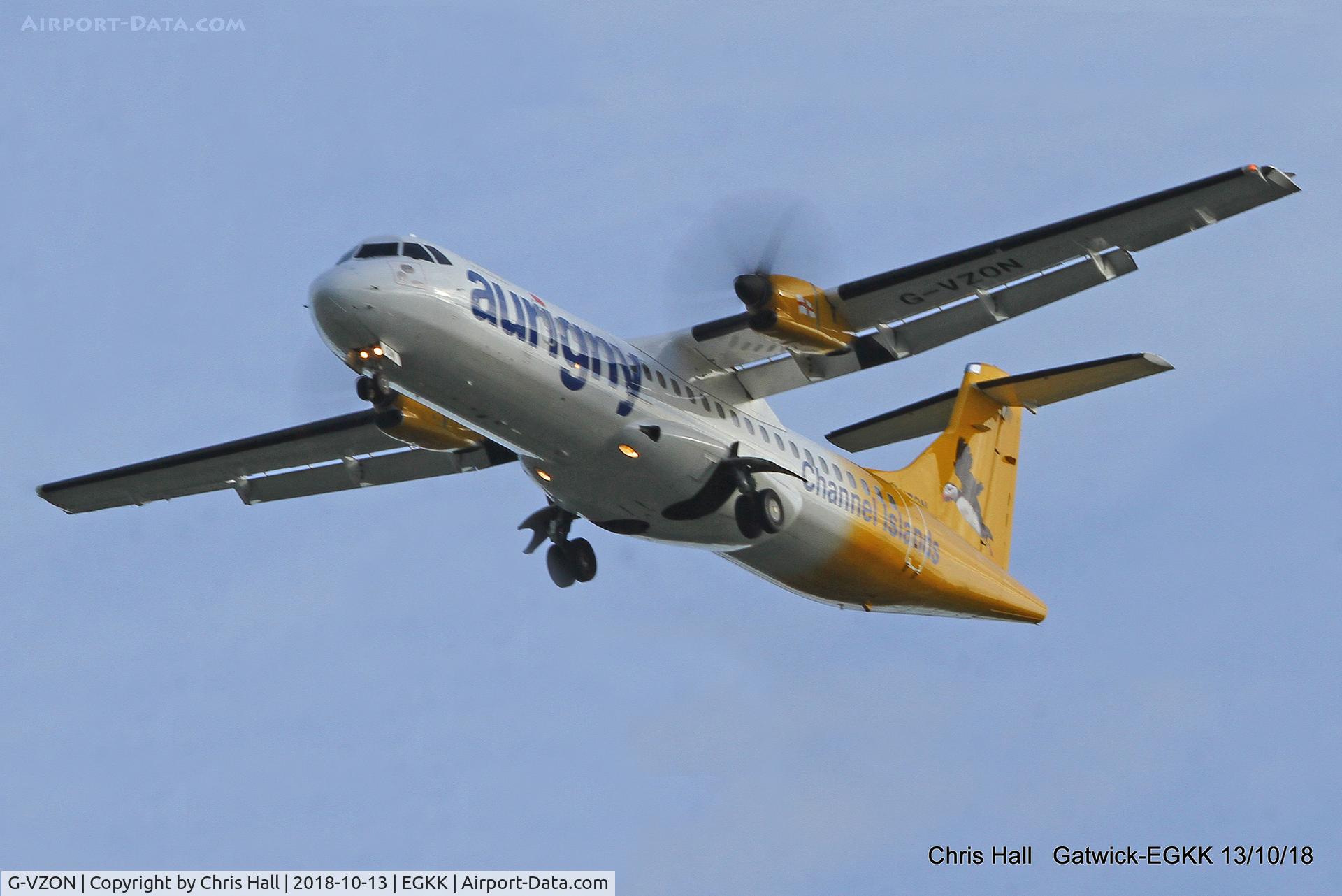 G-VZON, 2009 ATR 72-212A C/N 853, Gatwick