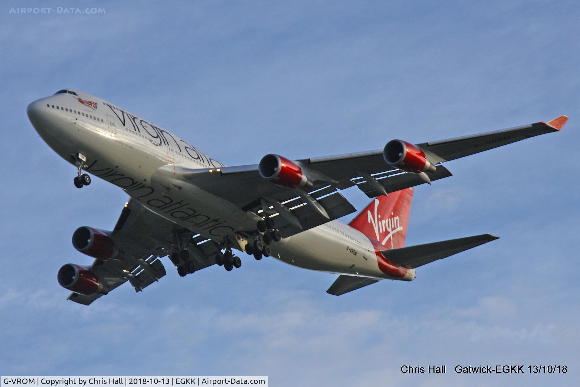 G-VROM, 2001 Boeing 747-443 C/N 32339, Gatwick