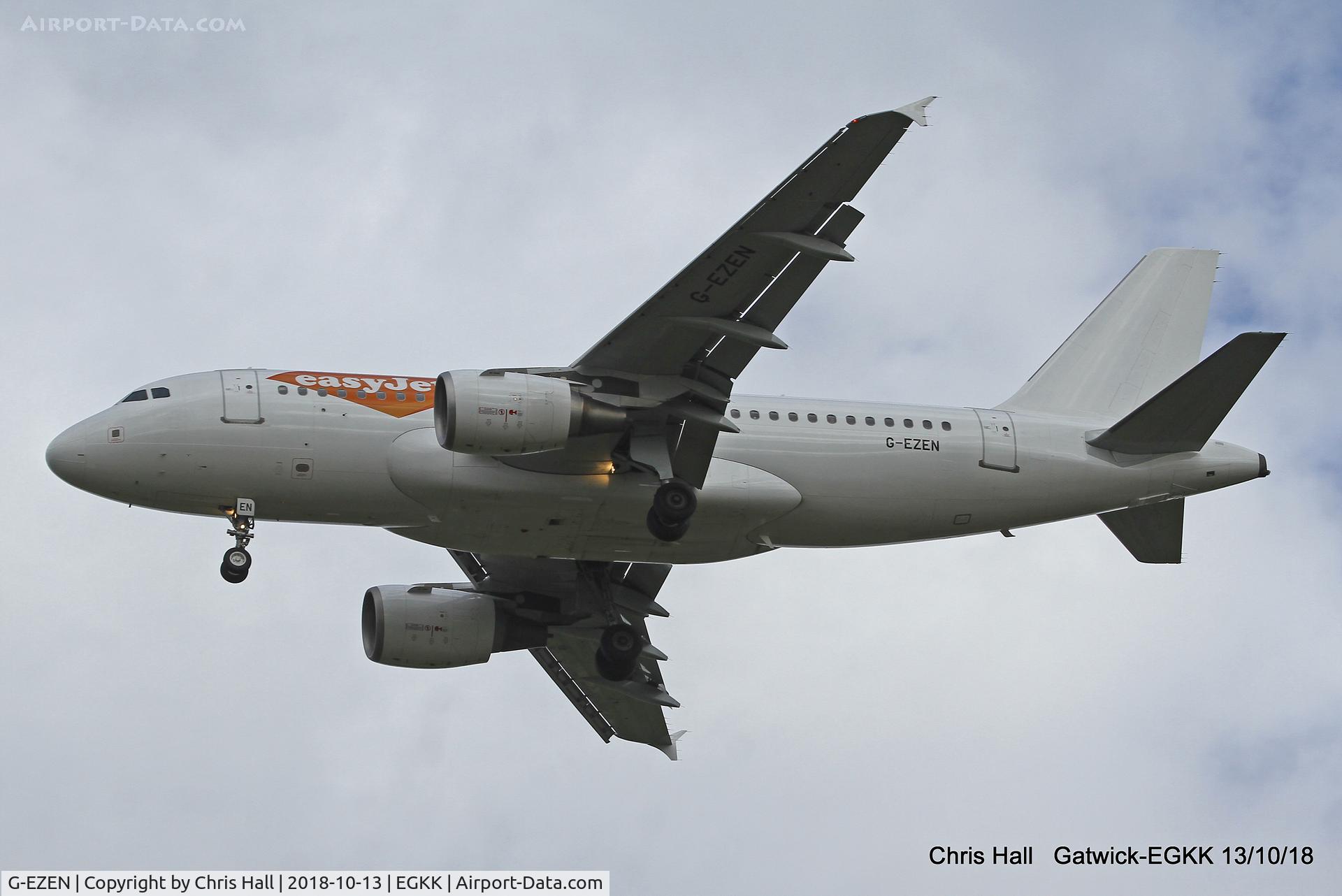 G-EZEN, 2004 Airbus A319-111 C/N 2245, Gatwick