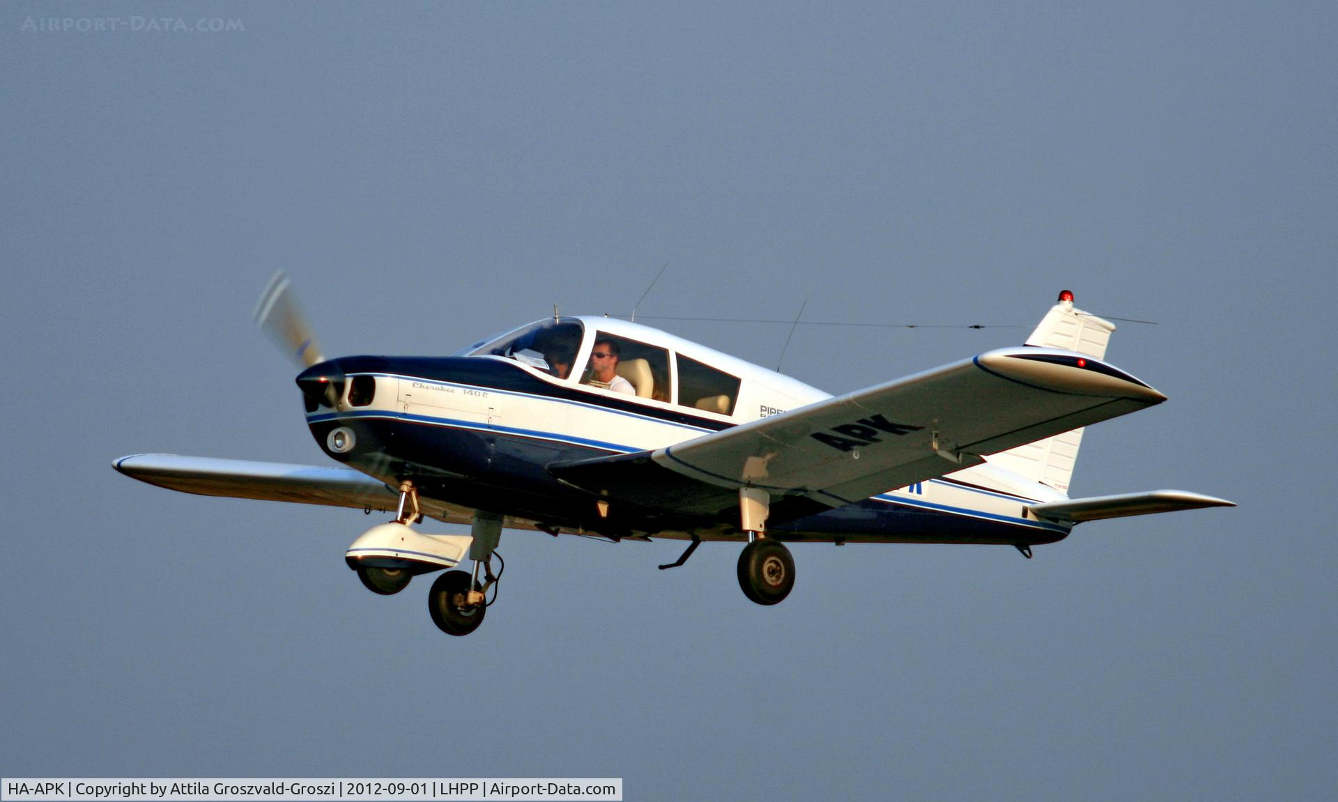 HA-APK, 1970 Piper PA-28-140 Cherokee C/N 28-26700, LHPP - Pécs-Pogány Airport, Hungary