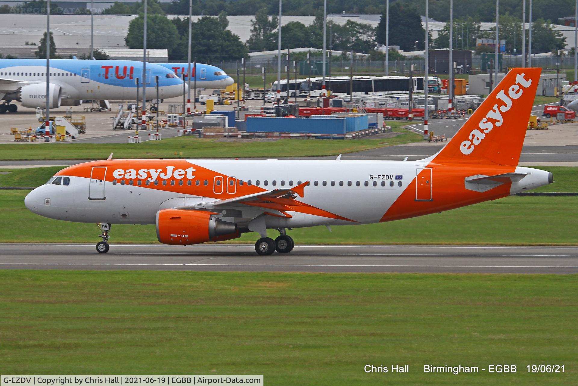 G-EZDV, 2008 Airbus A319-111 C/N 3742, Birmingham