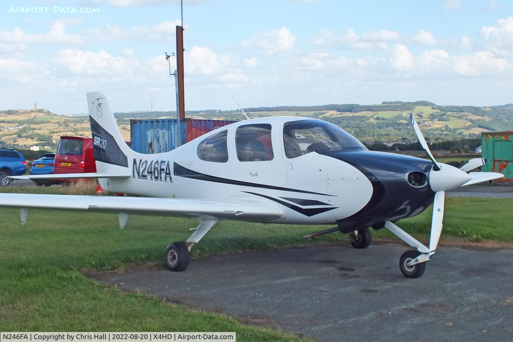 N246FA, Cirrus SR20 C/N 1153, Crossland Moor Airfield