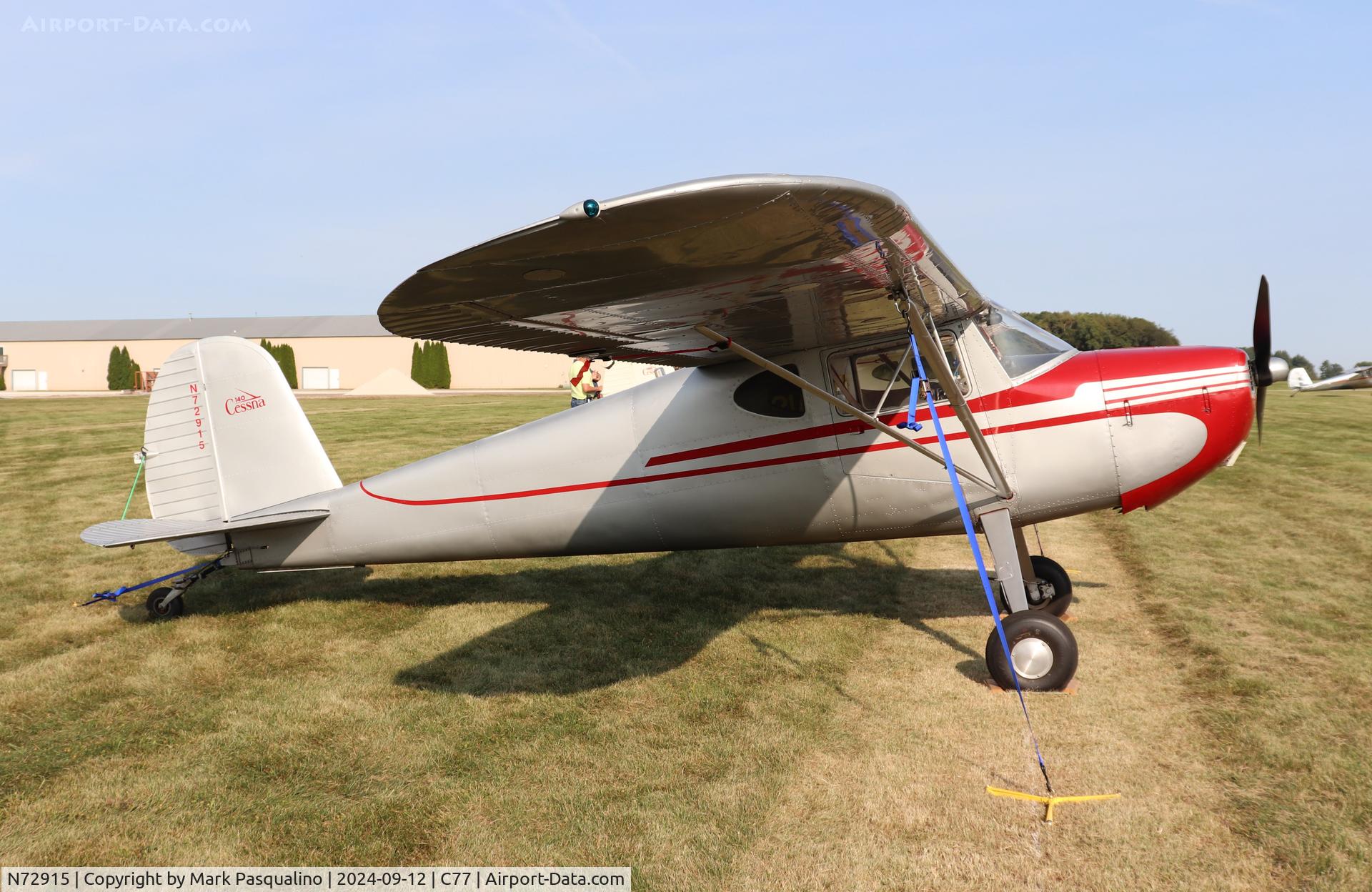N72915, 1946 Cessna 140 C/N 10109, Cessna 140