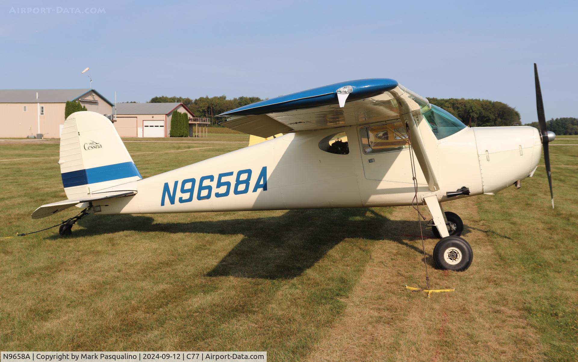 N9658A, 1950 Cessna 140A C/N 15379, Cessna 140A