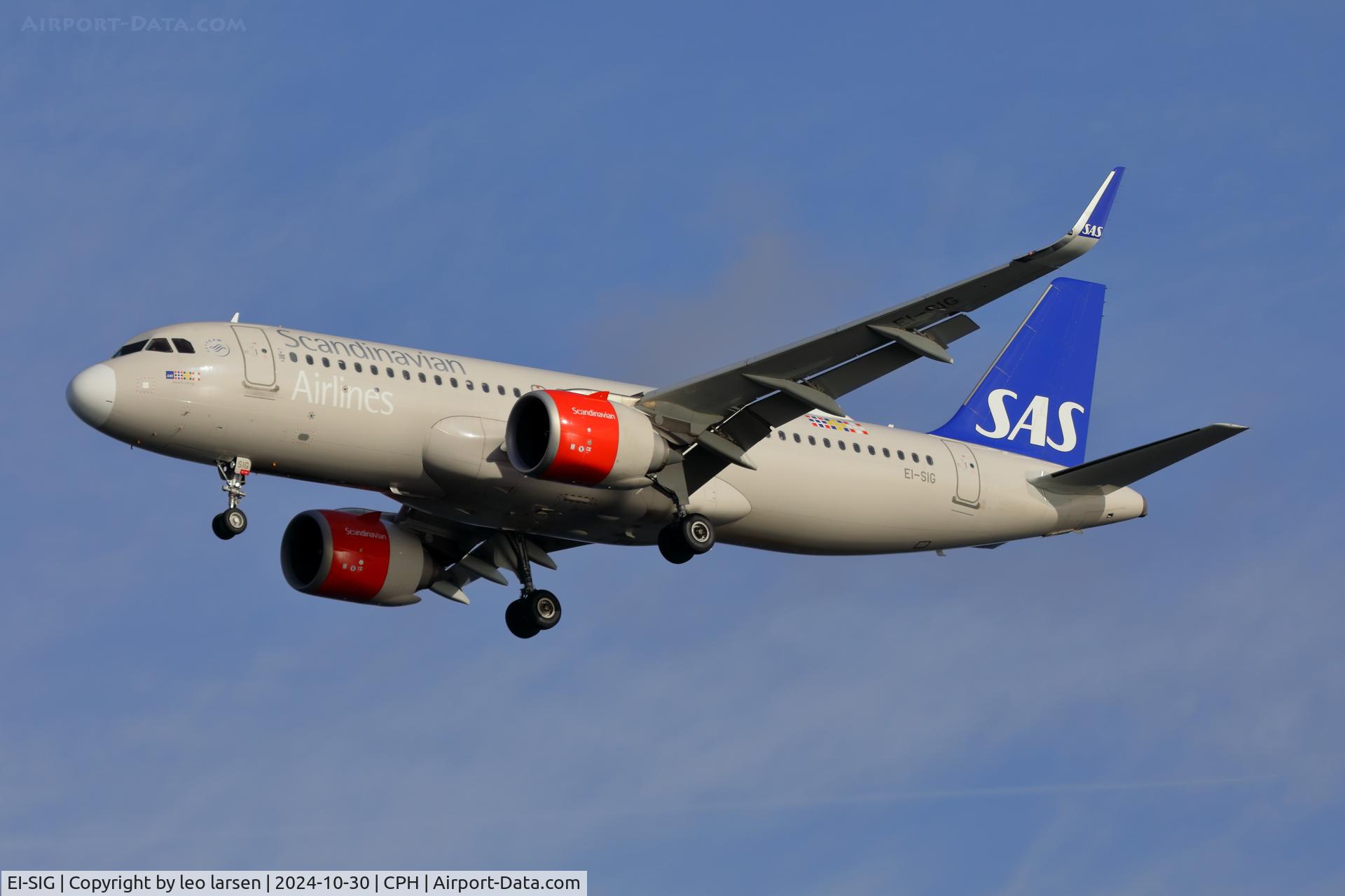 EI-SIG, 2018 Airbus A320-251N C/N 8333, Copenhagen 30.10.2024 L/D R-30