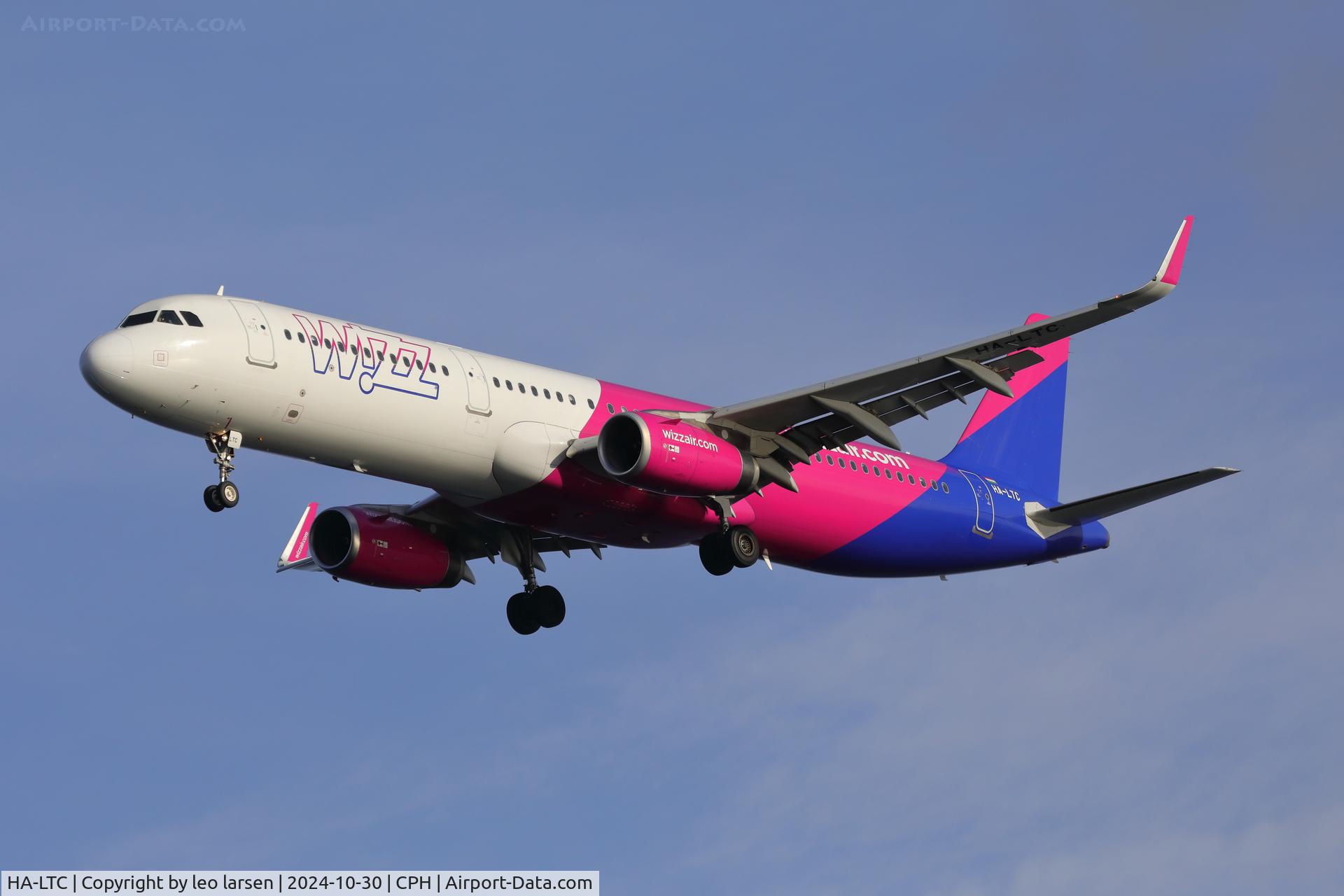 HA-LTC, 2018 Airbus A321-231 C/N 8295, Copenhagen 30.10.2024 L/D R-30