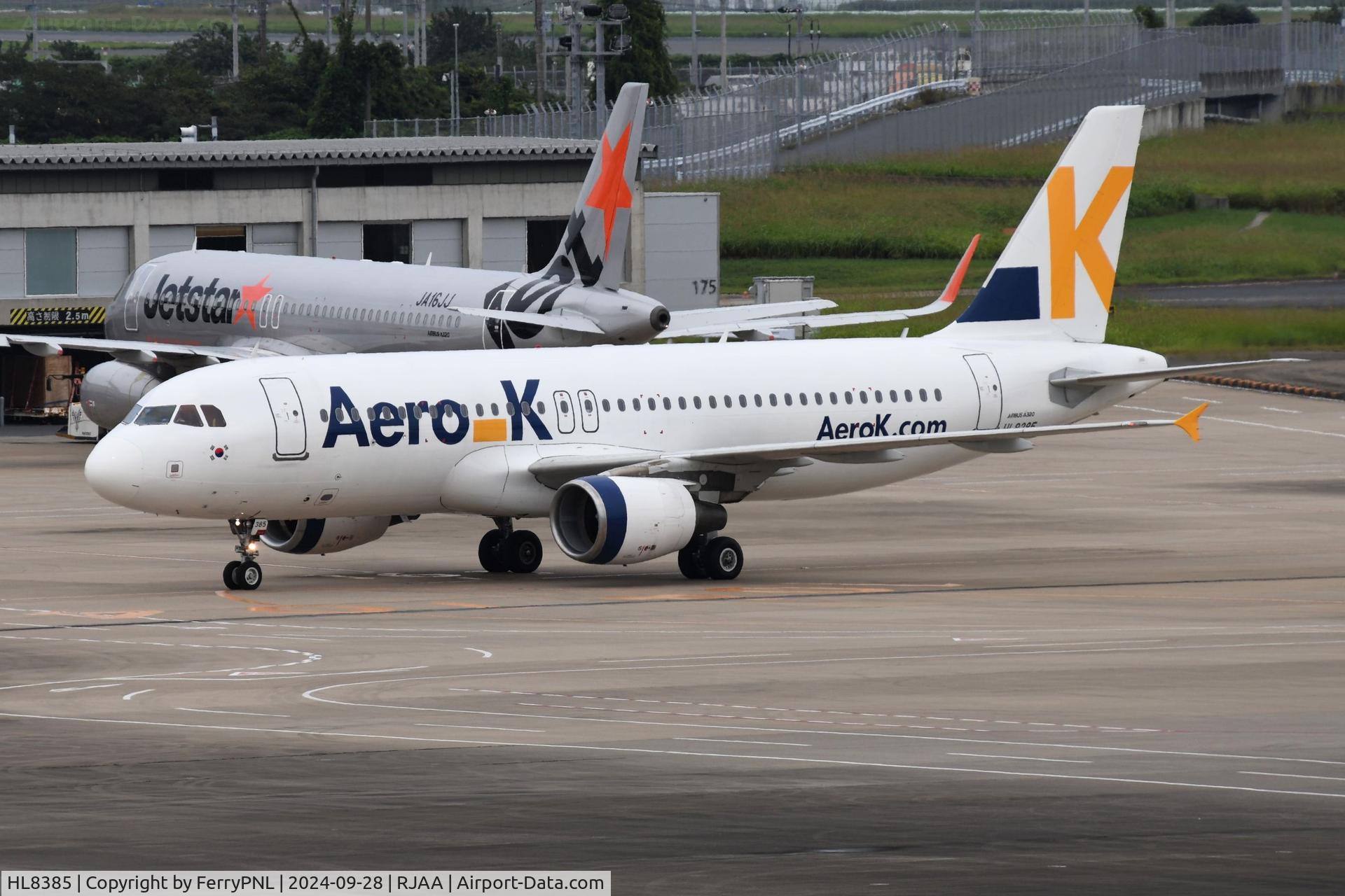 HL8385, 2010 Airbus A320-214 C/N 4480, White side (left) of Aero-K A320, ex Virgin America N836VA