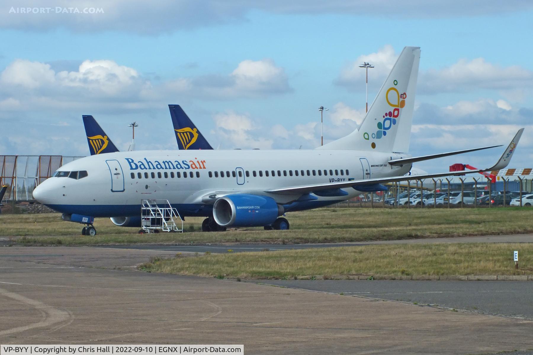 VP-BYY, 2004 Boeing 737-752 C/N 30038, East Midlands