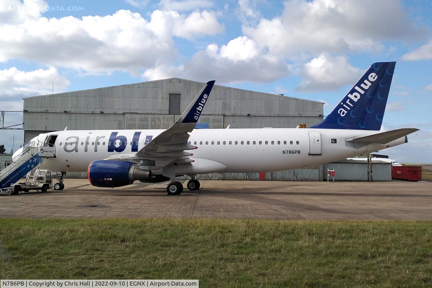 N786PB, 2009 Airbus A320-214 C/N 3974, East Midlands