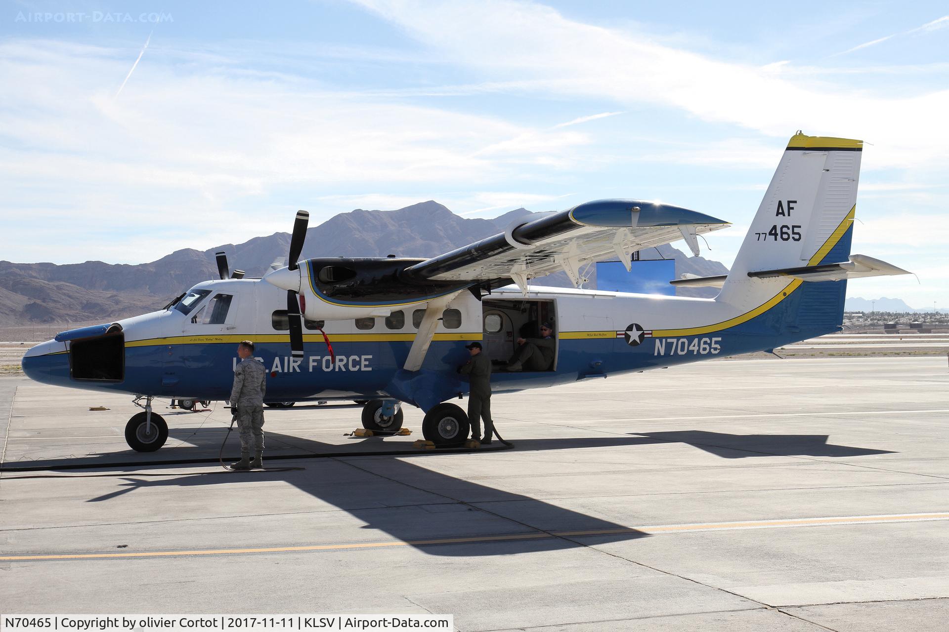 N70465, 1977 De Havilland Canada UV-18B (DHC-6 Twin Otter) C/N 554, Nellis 2017
