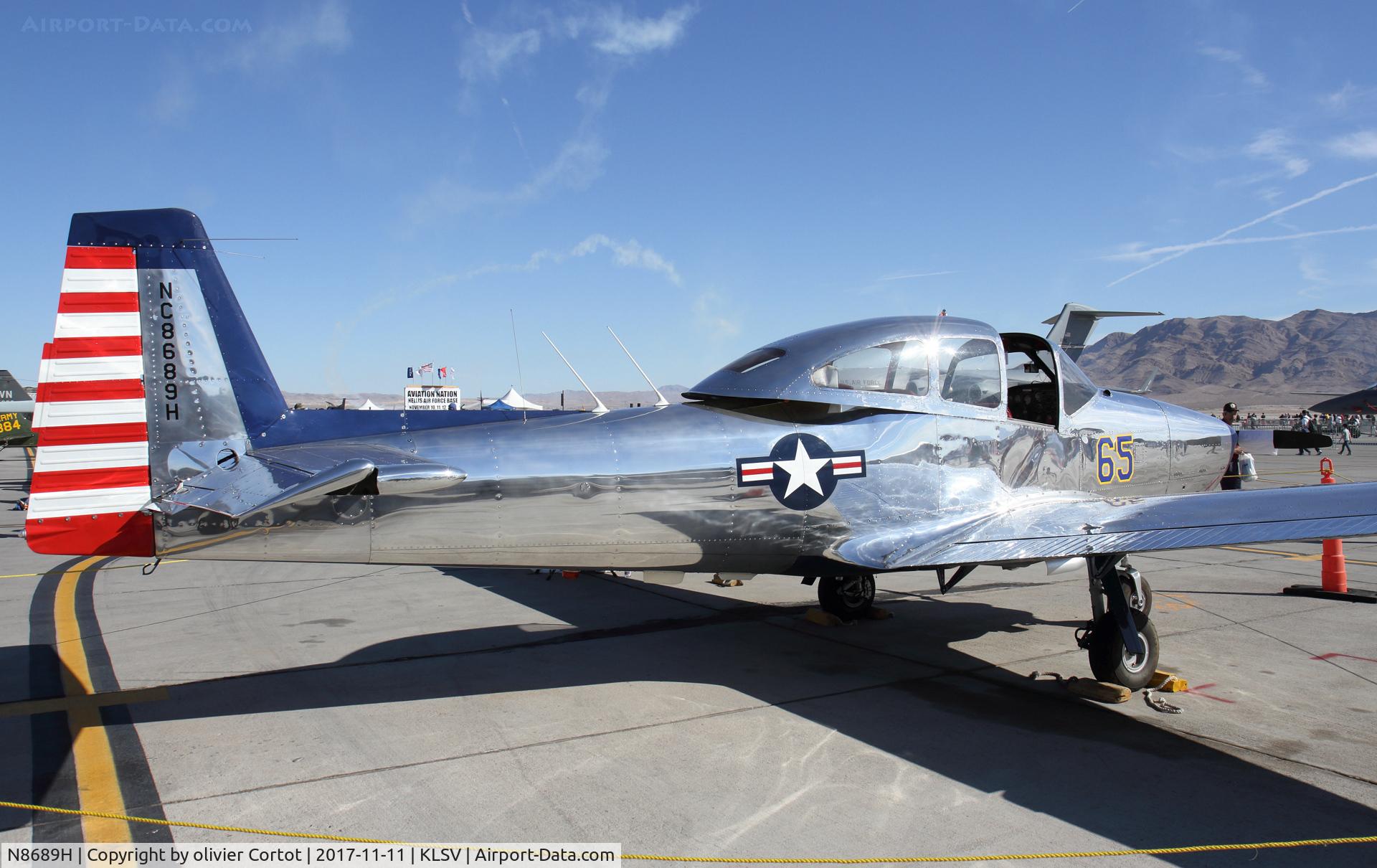 N8689H, 1947 North American NAVION C/N NAV-4-689, Nellis 2017
