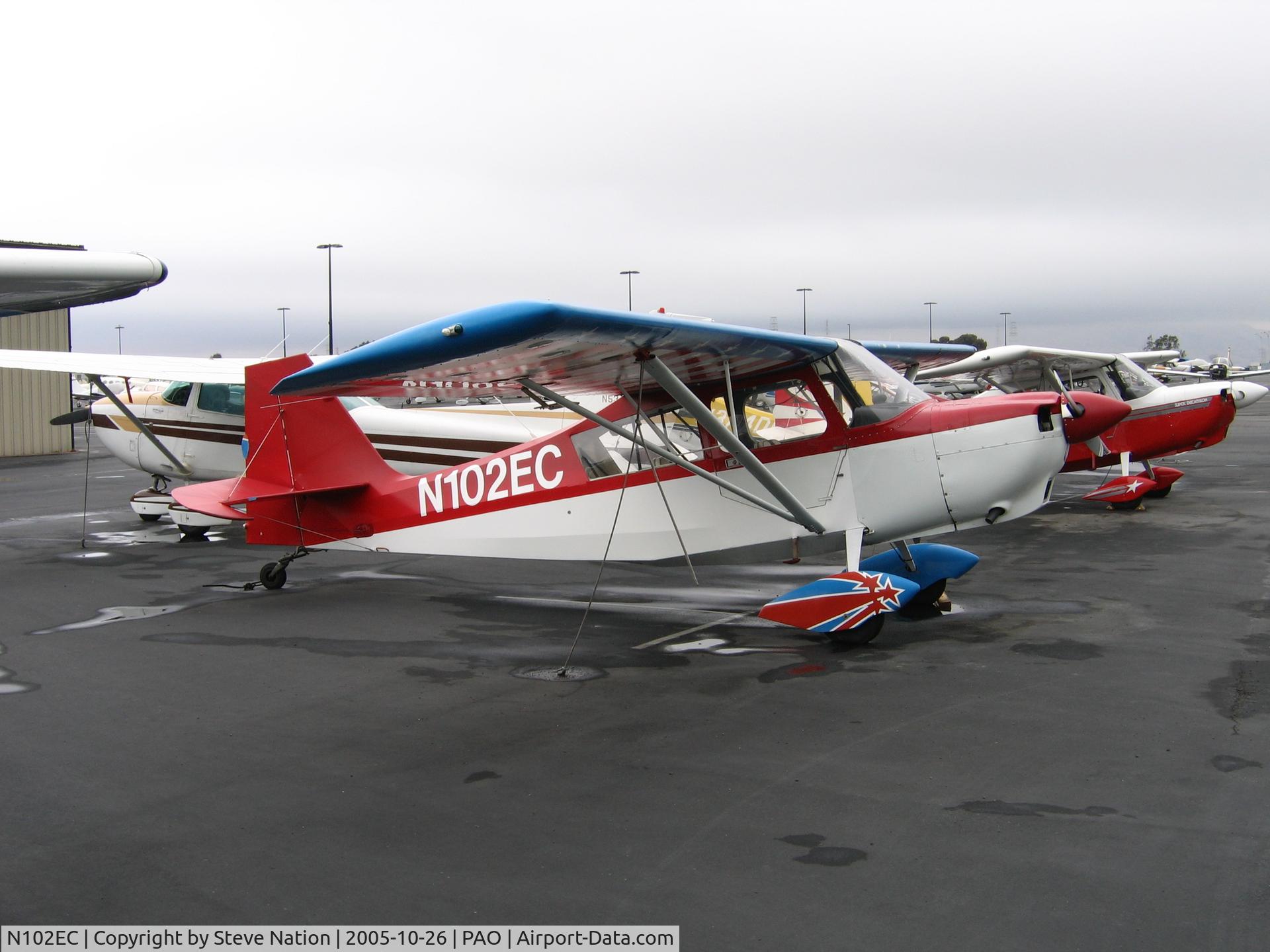 N102EC, 1978 Bellanca 8KCAB Decathlon C/N 372-78, Timothy Cotter 1978 Bellanca 8KCAB at Palo Alto, CA