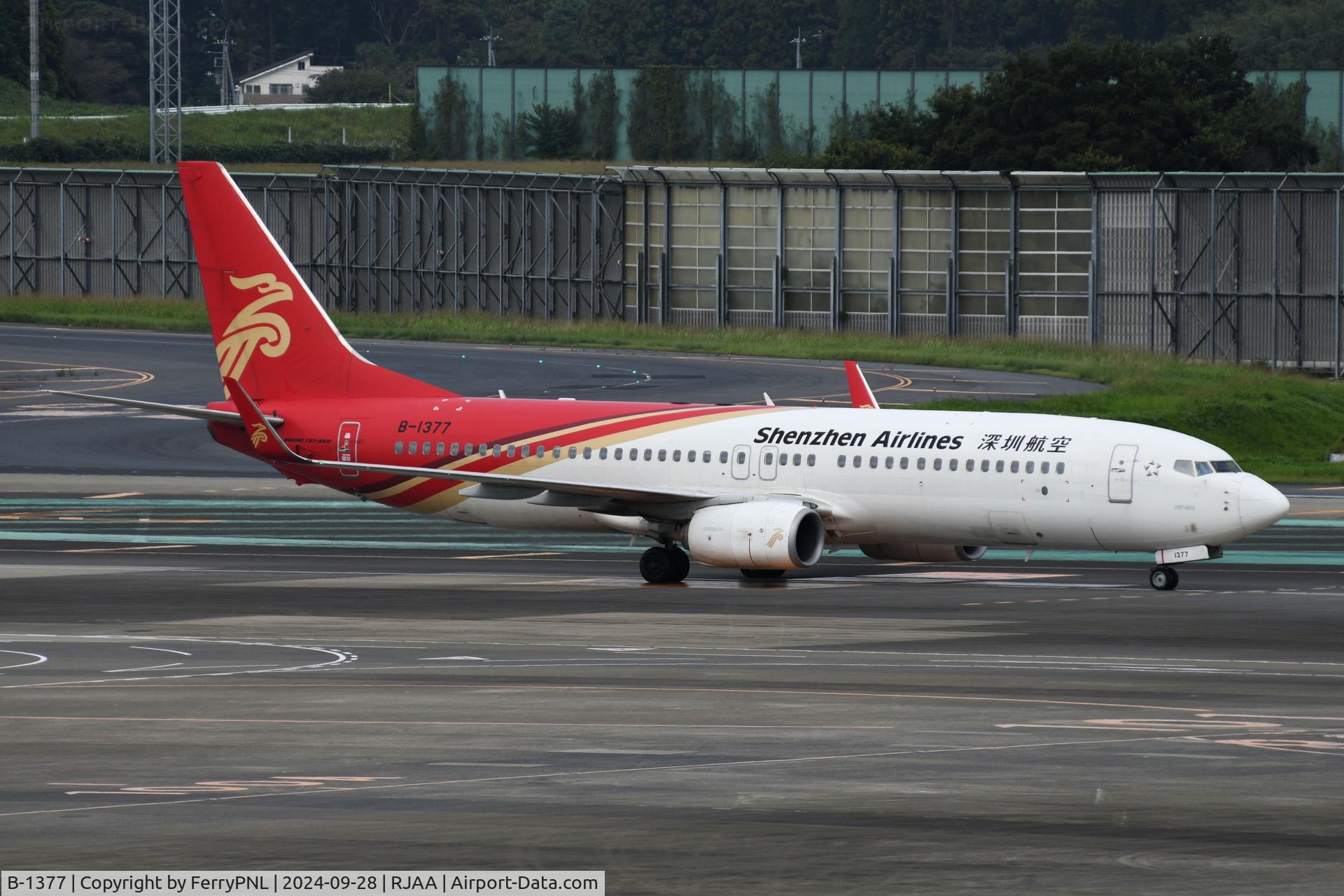 B-1377, 2018 Boeing 737-87L(WL) C/N 61134, Shenzhen Airlines B738 in NRT
