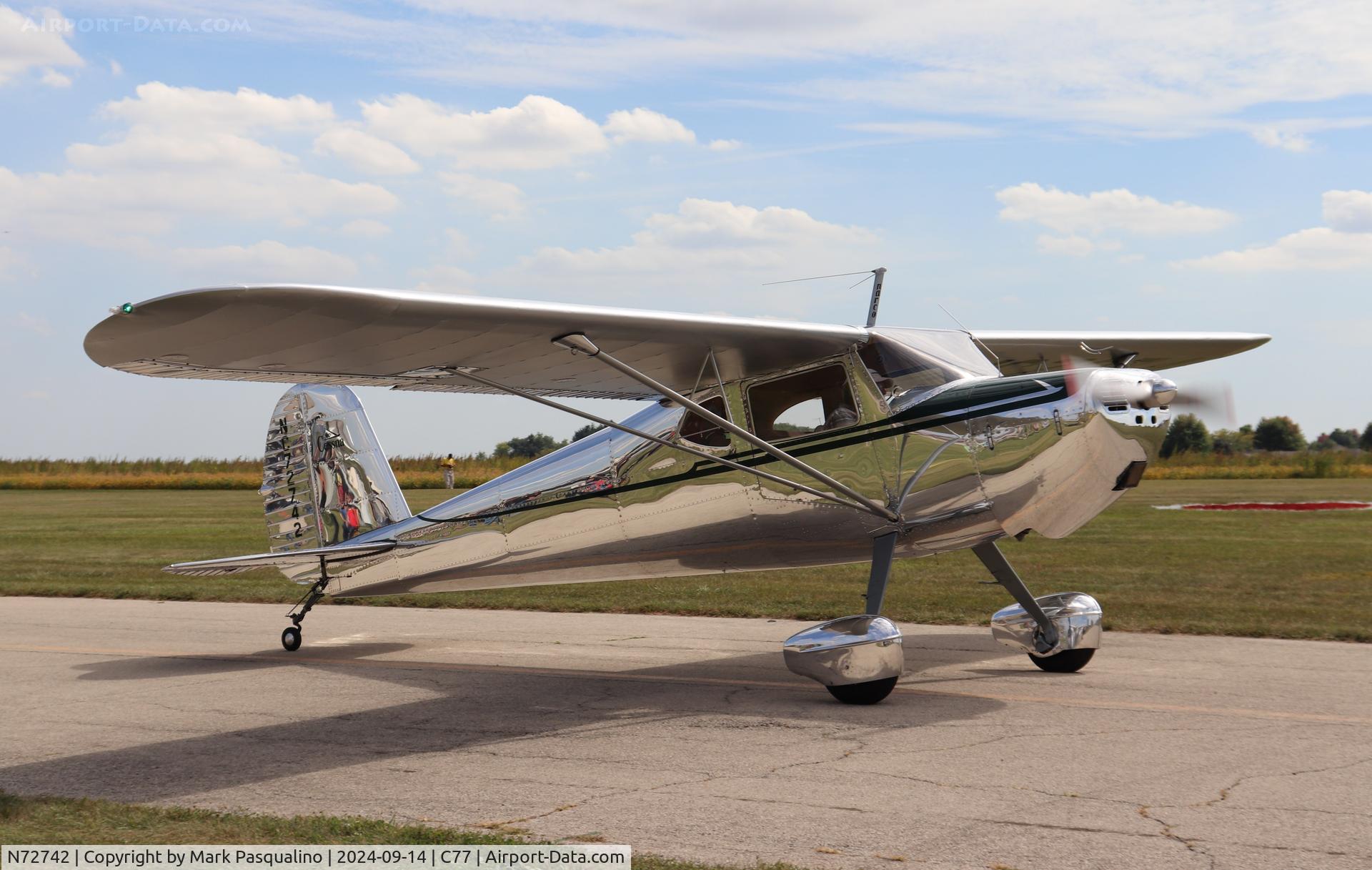 N72742, 1946 Cessna 140 C/N 9921, Cessna 140