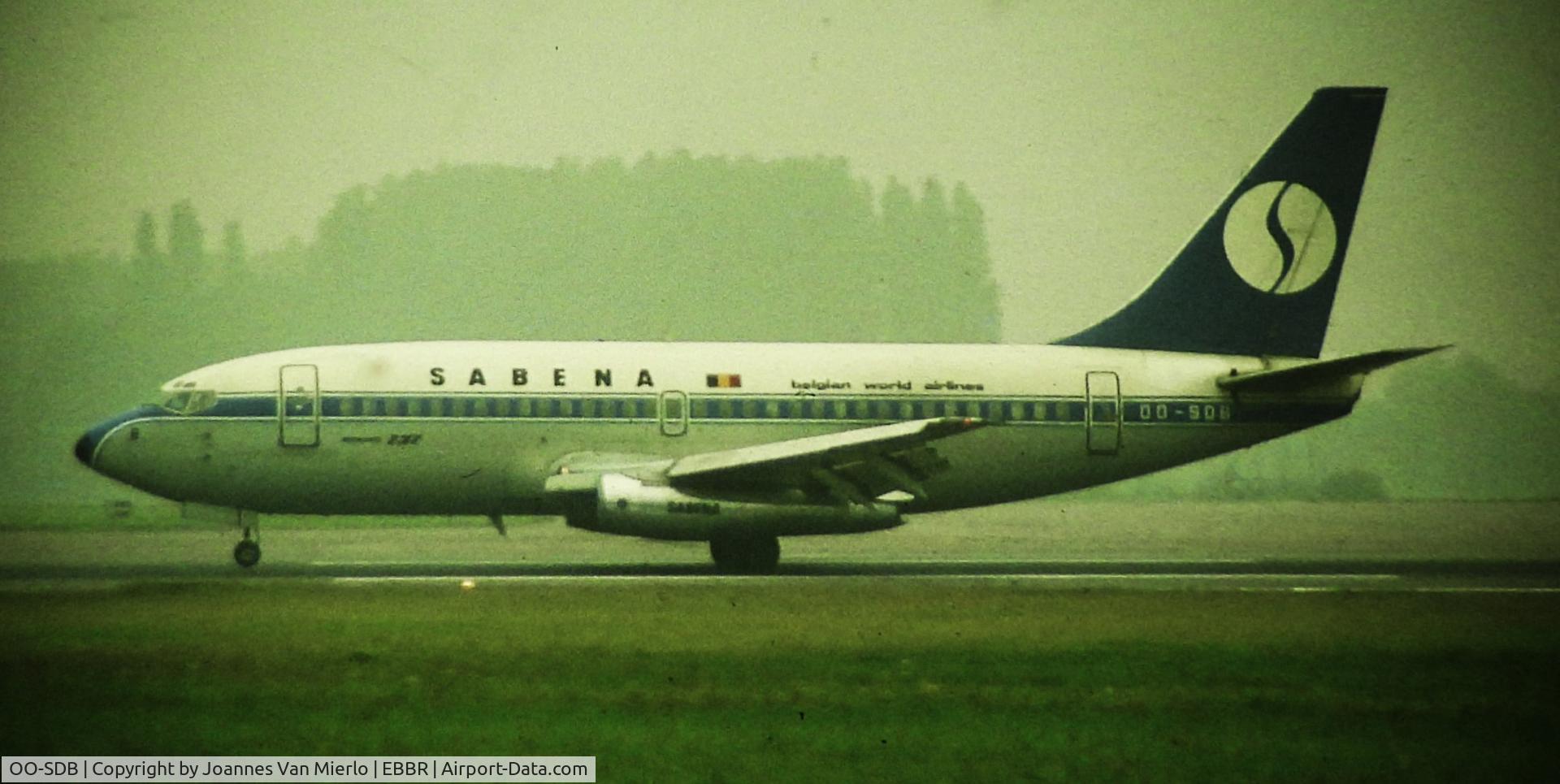 OO-SDB, 1974 Boeing 737-229 C/N 20908, ex-slide