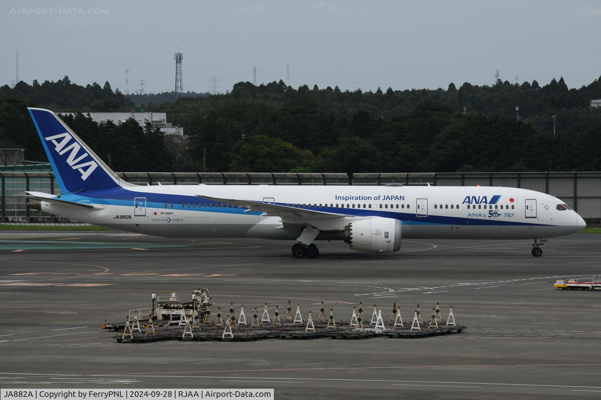 JA882A, 2016 Boeing 787-9 Dreamliner C/N 43872, ANA's 50th B787