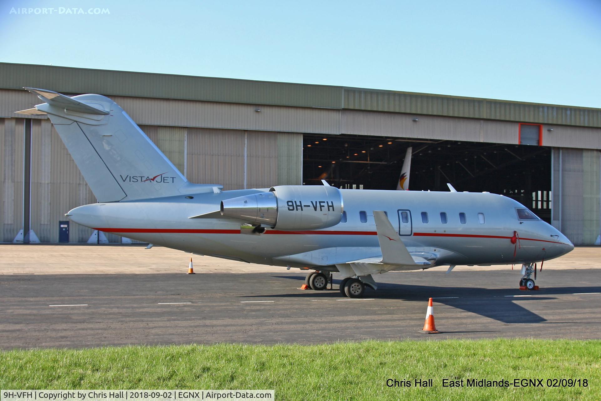 9H-VFH, 2014 Bombardier Challenger 605 (CL-600-2B16) C/N 5979, East Midlands