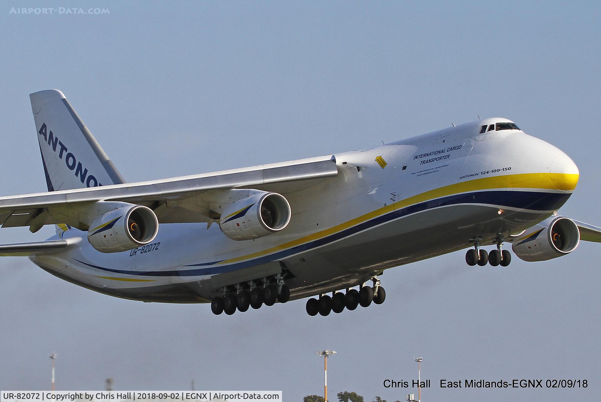 UR-82072, 1993 Antonov An-124-100 Ruslan C/N 9773053359136, East Midlands