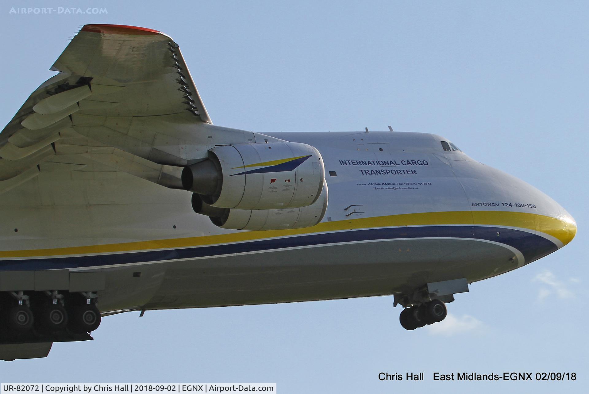 UR-82072, 1993 Antonov An-124-100 Ruslan C/N 9773053359136, East Midlands