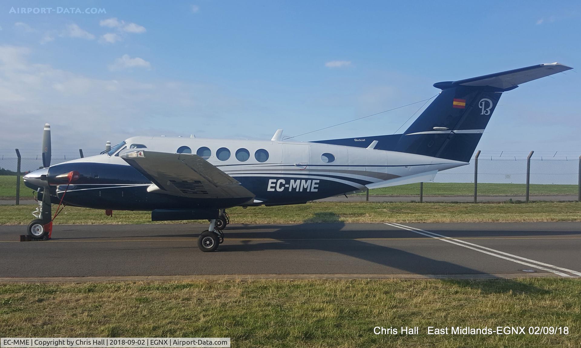 EC-MME, 1998 Raytheon B200 King Air C/N BB-1607, East Midlands
