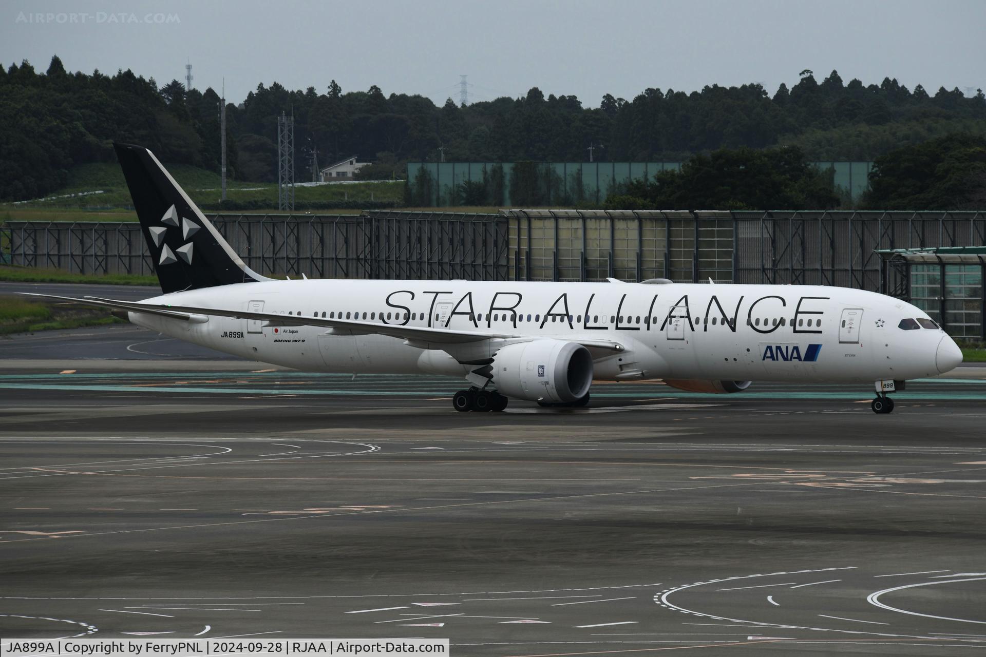 JA899A, 2018 Boeing 787-9 Dreamliner C/N 34519, ANA B789 in Star Alliance unform