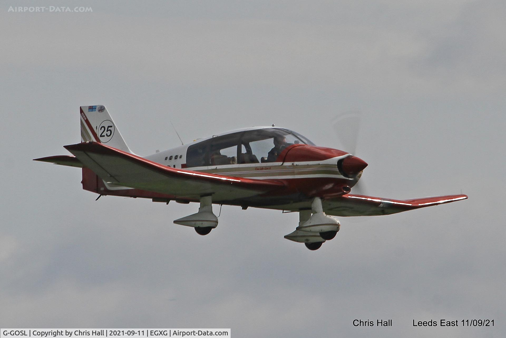 G-GOSL, 1990 Robin DR-400-180 Regent Regent C/N 1974, Royal Aero Club RRRA Air Race practice at Church Fenton - Leeds East