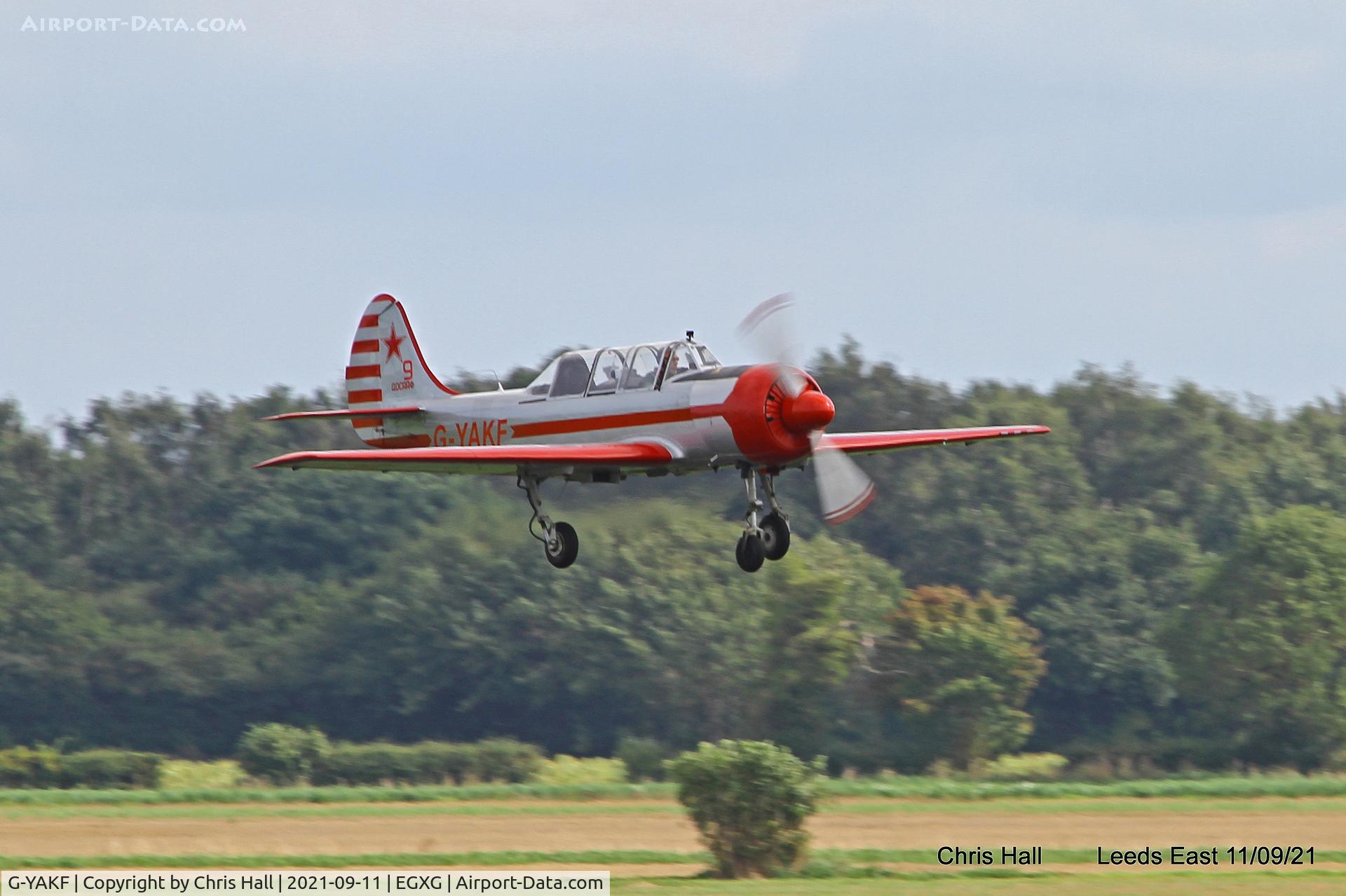 G-YAKF, 1991 Yakovlev (Aerostar) Yak-52 C/N 9111205, Royal Aero Club RRRA Air Race practice at Church Fenton - Leeds East