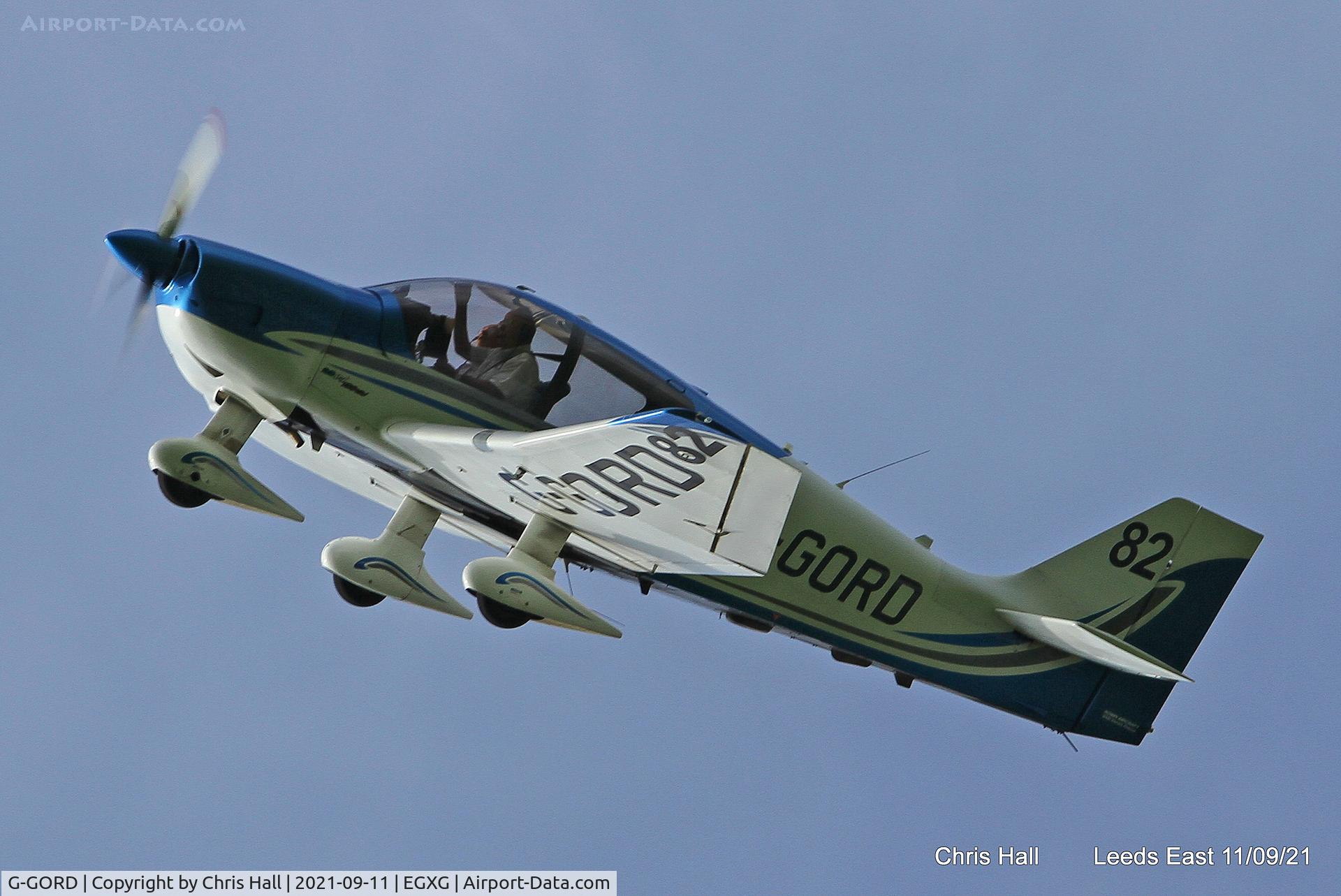 G-GORD, 2014 Robin DR-400-140B Major Major C/N 2669, Royal Aero Club RRRA Race 1 airfield turn at Church Fenton - Leeds East