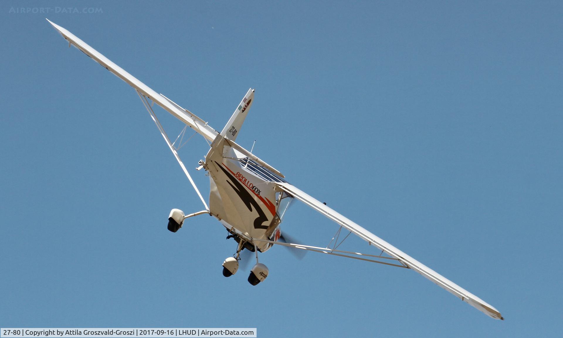 27-80, 2016 Halley Apollo Fox C/N ;, LHUD - Szeged Airport. SZIA Szeged International Airshow