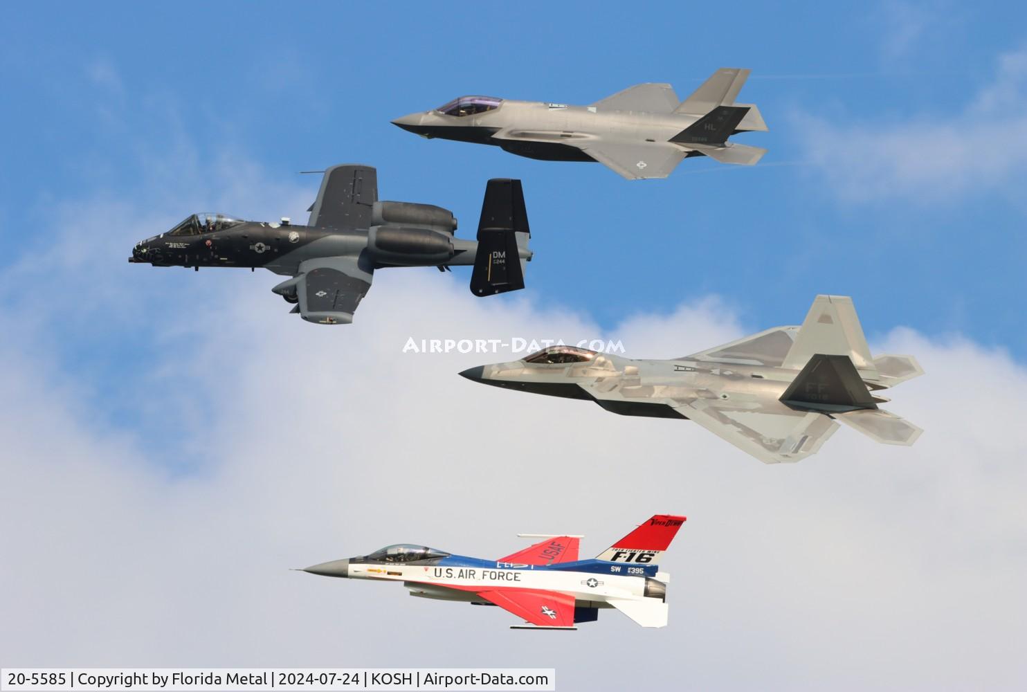 20-5585, 2020 Lockheed Martin F-35A Lightning II C/N AF-345, 4 ship heritage flight zx
