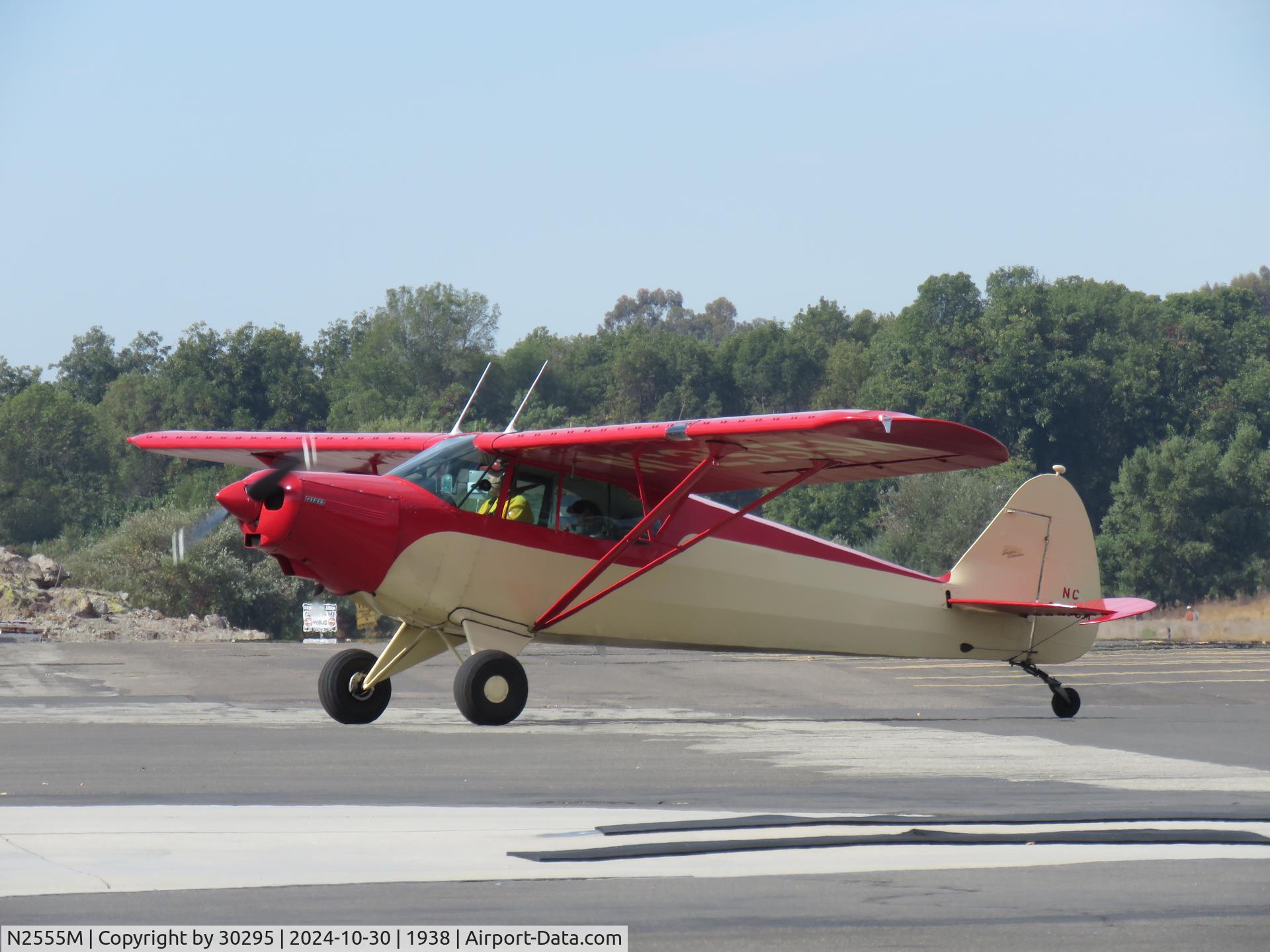 N2555M, 1946 Piper PA-12 Super Cruiser C/N 12-1011, Ready to park