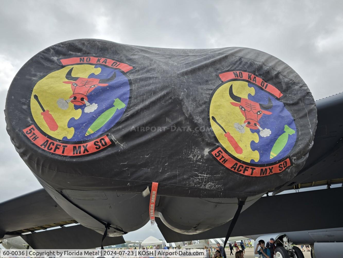 60-0036, 1960 Boeing B-52H Stratofortress C/N 464401, OSH 2024 zx