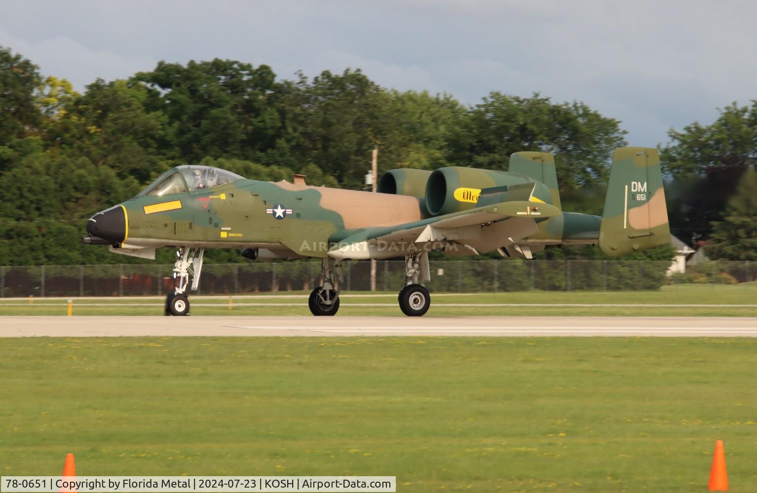 78-0651, 1978 Fairchild Republic A-10C Thunderbolt II C/N A10-0271, OSH 2024 zx