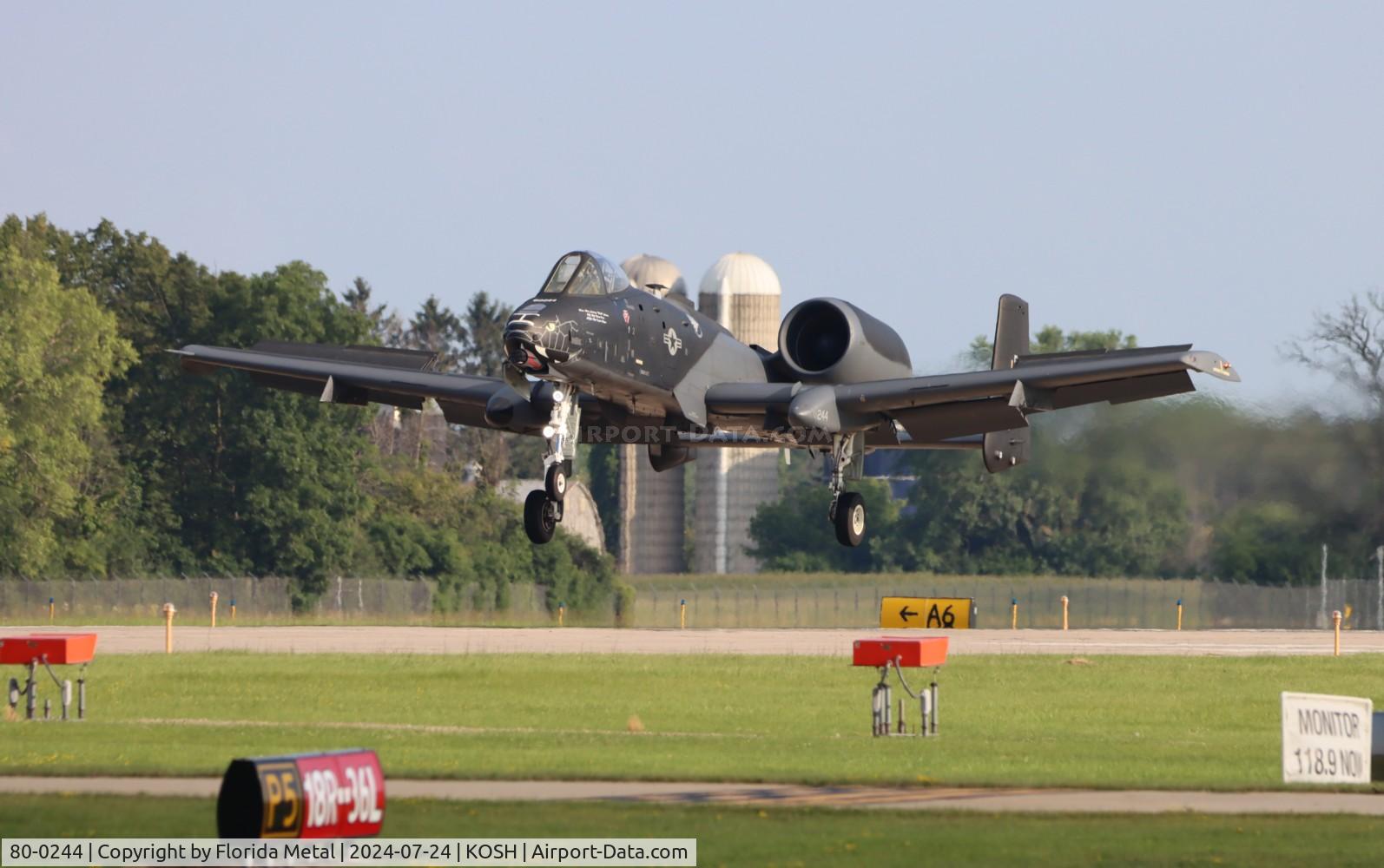 80-0244, 1980 Fairchild Republic A-10C Thunderbolt II C/N A10-0594, OSH 2024 zx