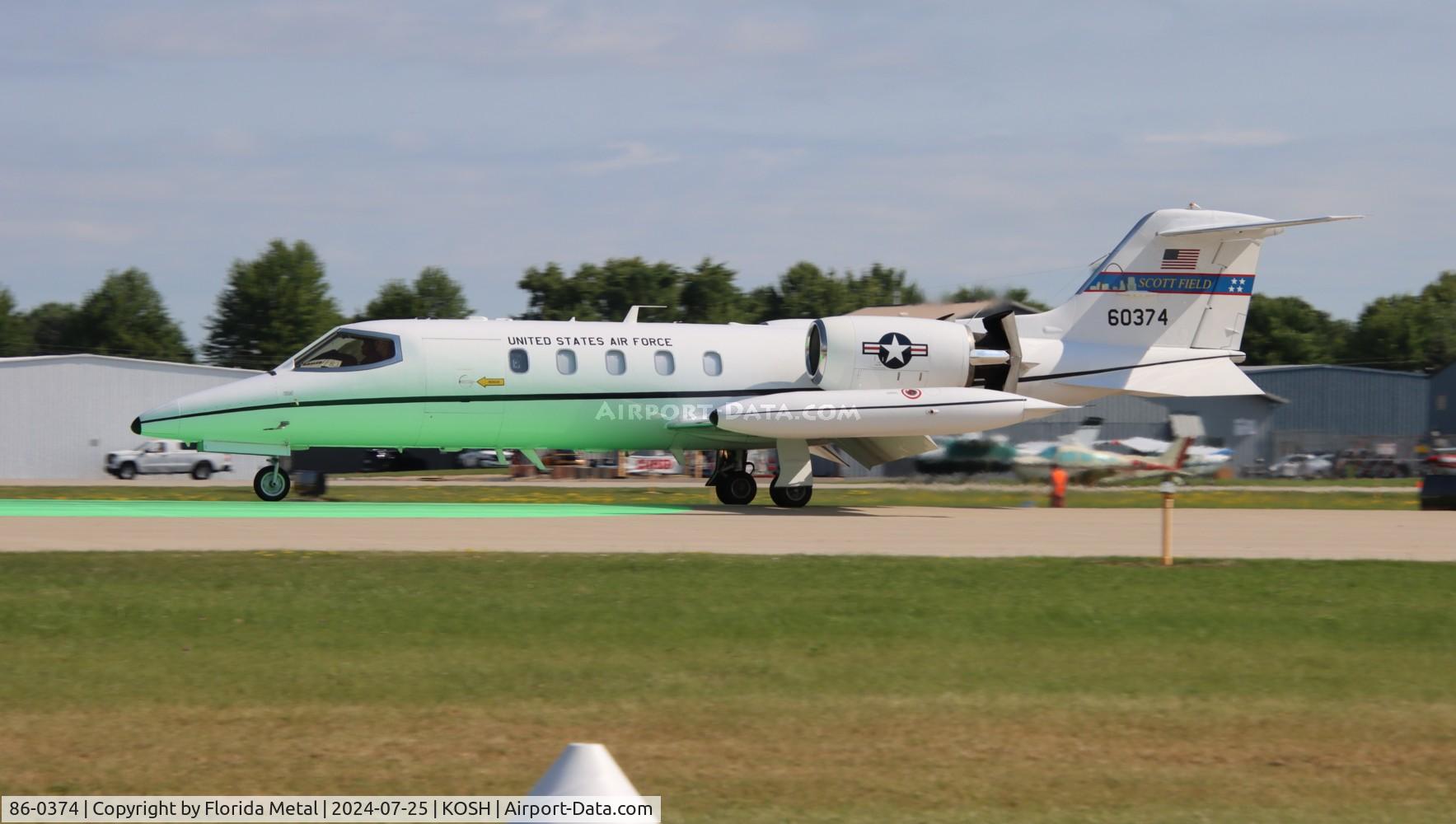 86-0374, 1986 Gates Learjet C-21A C/N 35A-626, C-21A zx