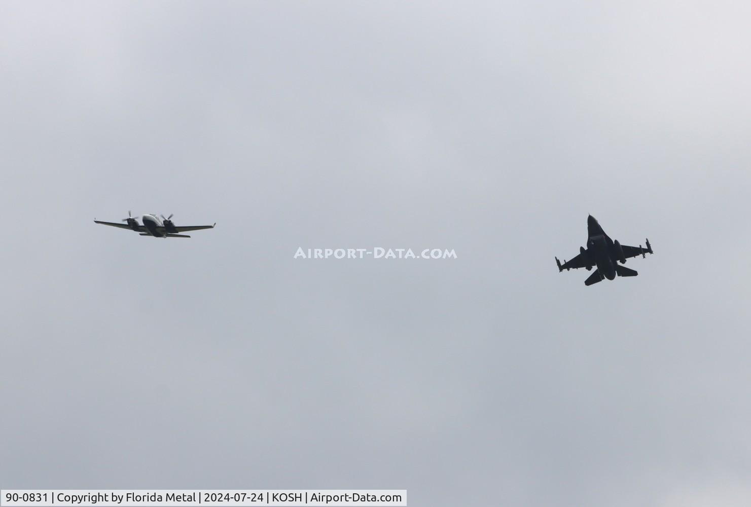 90-0831, 1990 General Dynamics F-16C Fighting Falcon C/N CC-31, OSH 2024 zx